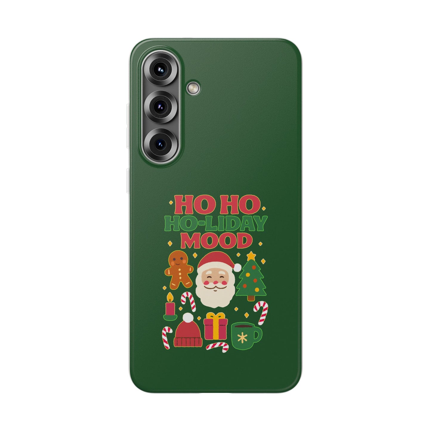 Festive Phone Case with Holiday Cheer, Christmas Gift, Winter Vibes, Ho Ho Ho Design, Cute Holiday Accessory