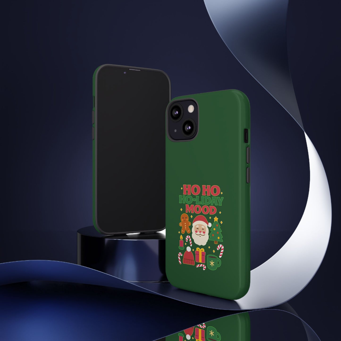 Christmas Phone Case, Ho Ho Ho-liday Mood, Festive Phone Cover, Santa Christmas Accessory, Holiday Gift, Winter Vibes