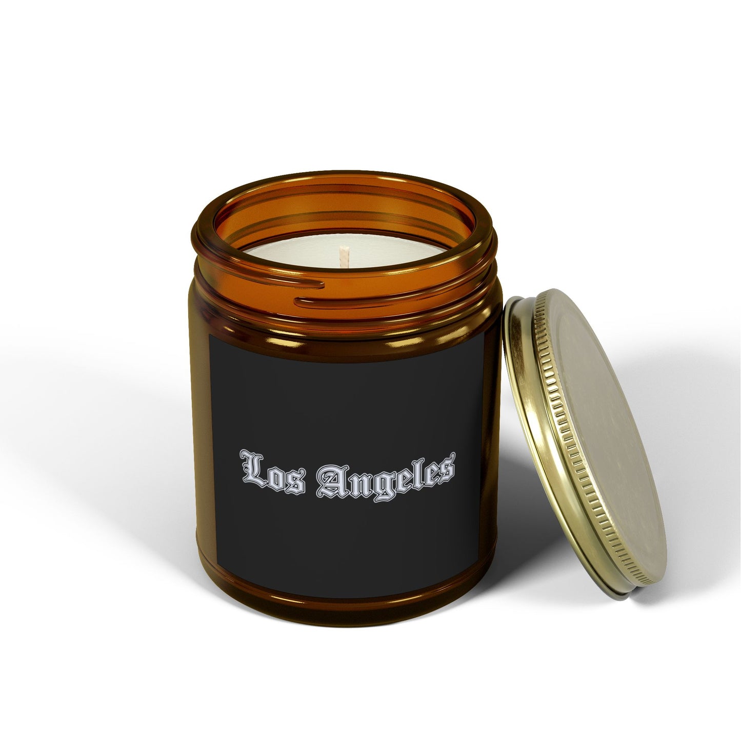 Los Angeles Scented Candles - Coconut Apricot Wax, Relaxing Home Decor, Gifts for Her, Aromatherapy, Birthday Present, Candle Lover - Silver Edition