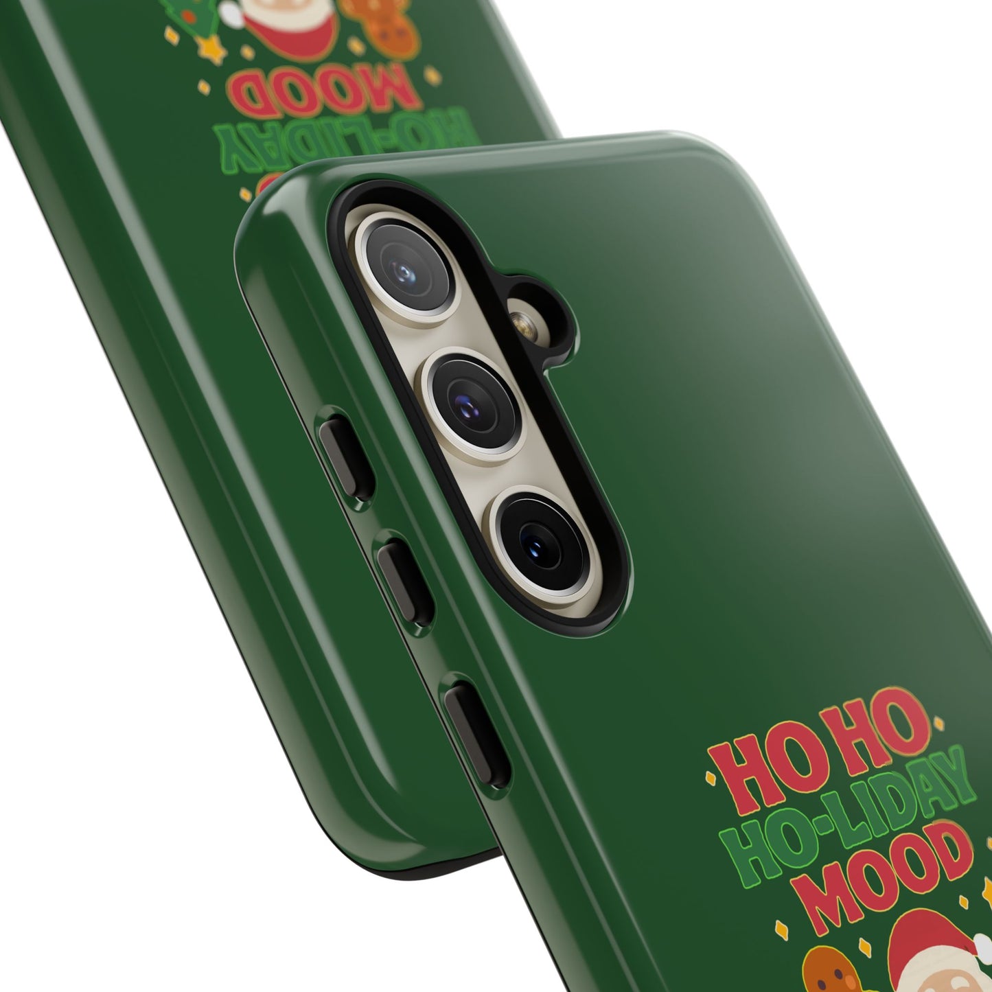 Christmas Phone Case, Ho Ho Ho-liday Mood, Festive Phone Cover, Santa Christmas Accessory, Holiday Gift, Winter Vibes