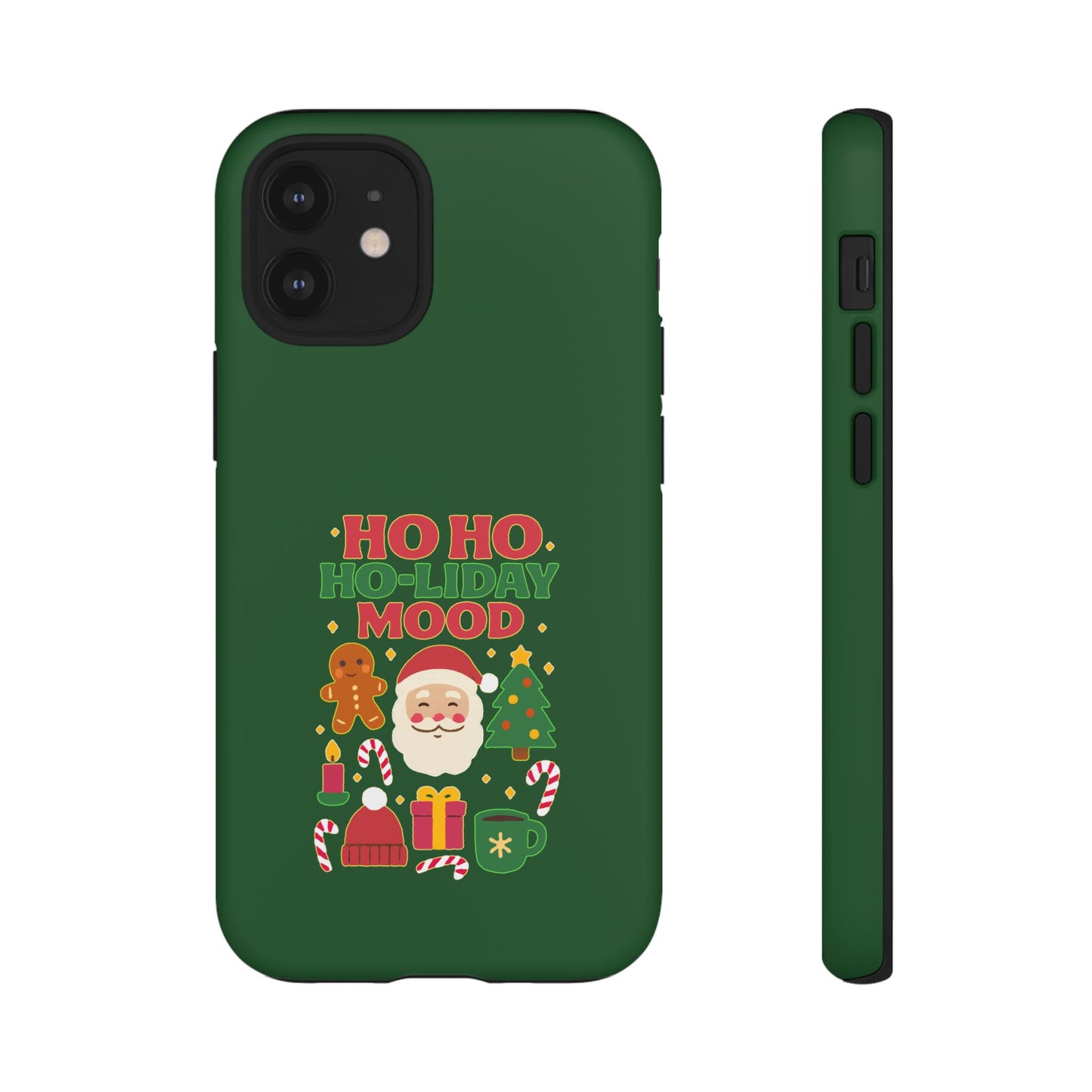 Christmas Phone Case, Ho Ho Ho-liday Mood, Festive Phone Cover, Santa Christmas Accessory, Holiday Gift, Winter Vibes