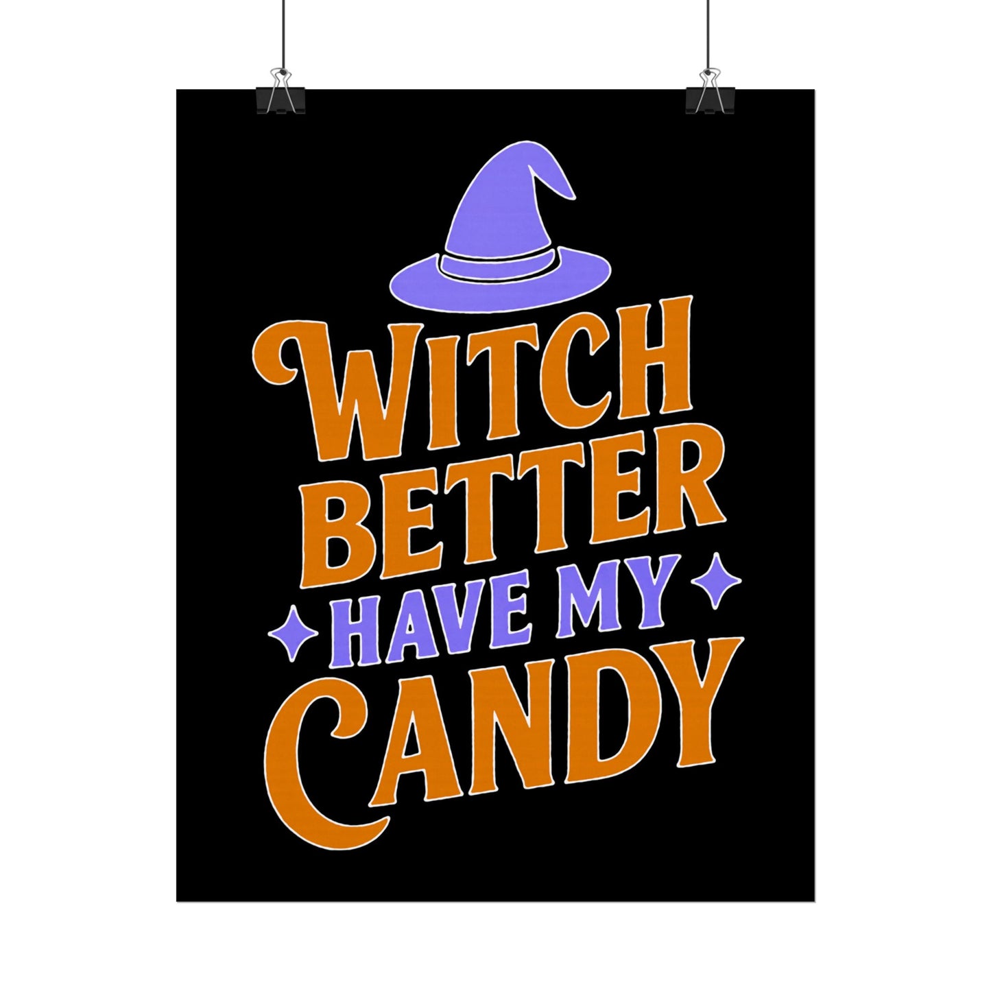 Halloween Rolled Posters, Witch Decor, Spooky Season Art, Trick or Treat, Fall Decorations, Halloween Party Decor