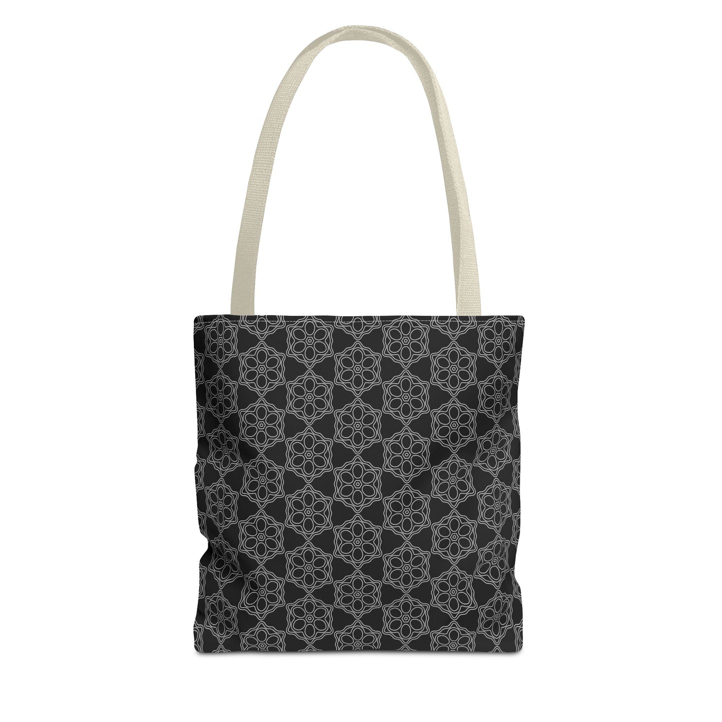 Chic Monochrome Tote Bag, Stylish Shopping, Travel, Everyday Use, Gift, Minimalist Decor