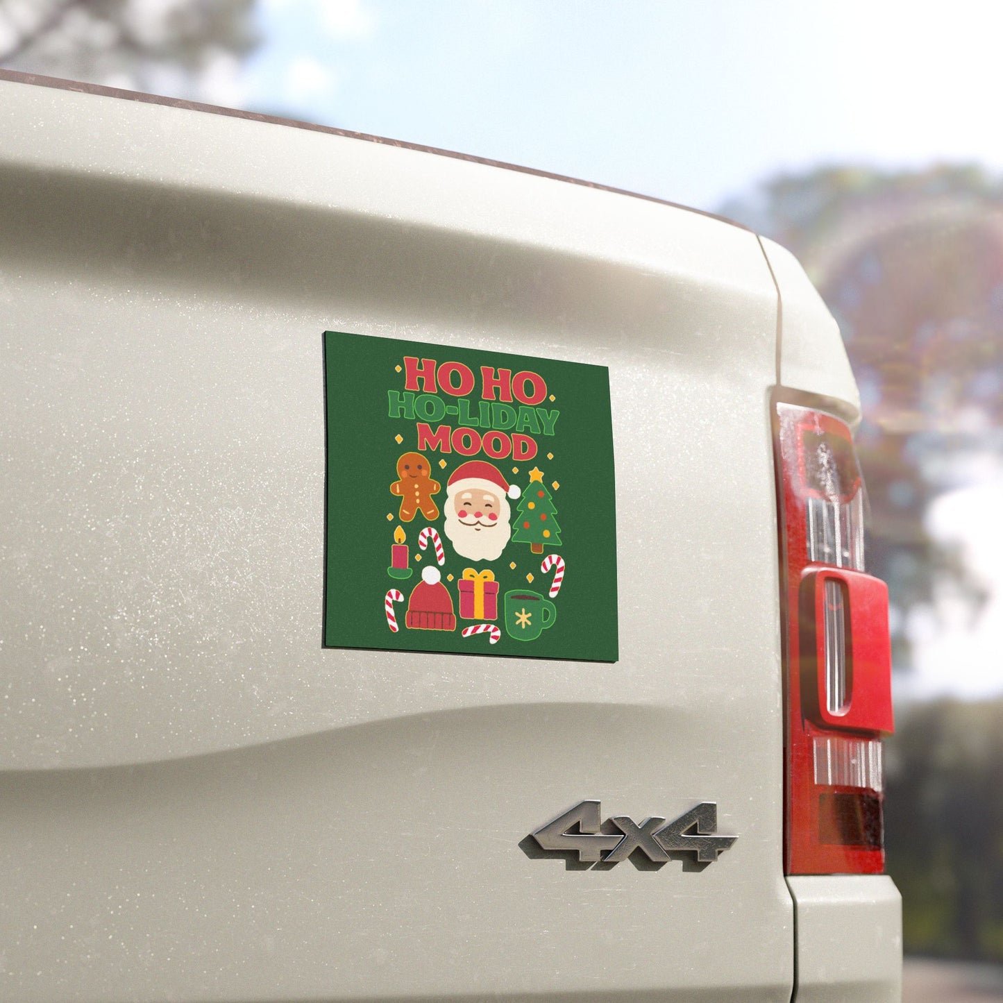Holiday Cheer Car Magnets, Festive Decor, Christmas Vibes, Gift for Car Enthusiasts, Seasonal Decorations, Fun Car Accessories