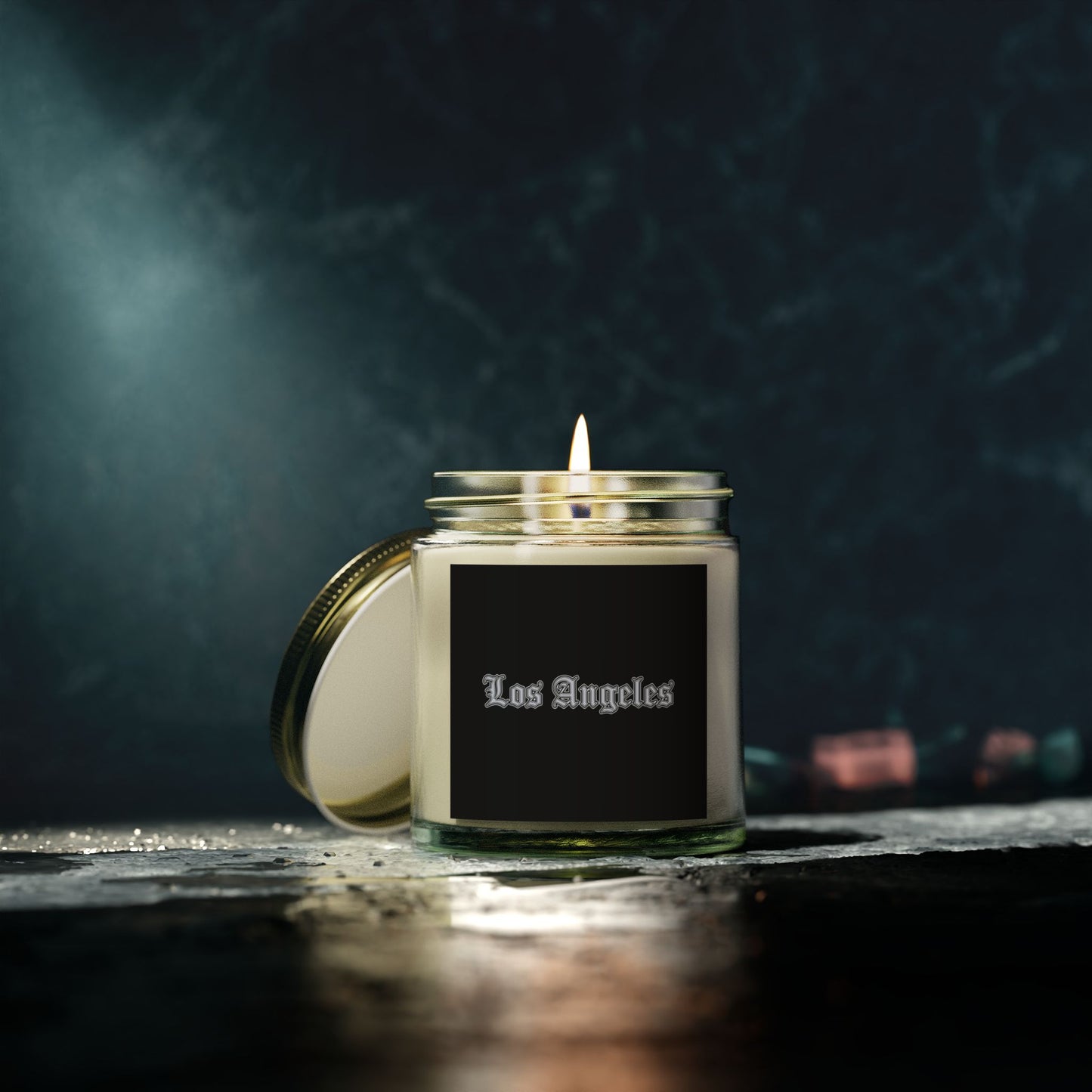 Los Angeles Scented Candles - Coconut Apricot Wax, Relaxing Home Decor, Gifts for Her, Aromatherapy, Birthday Present, Candle Lover - Silver Edition