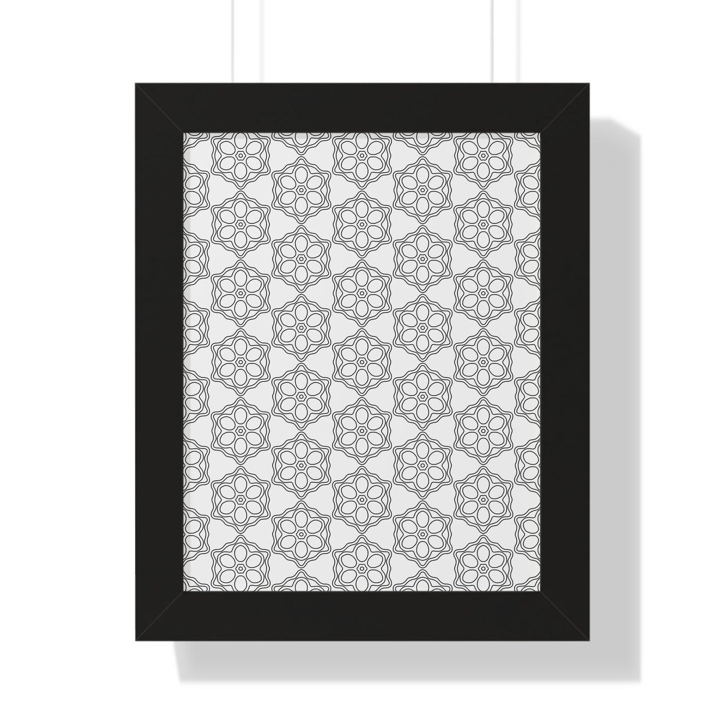 Elegant Geometric Framed Vertical Poster, Home Decor Art, Wall Art, Bohemian Vibes, Modern Design, Gift for Art Lovers