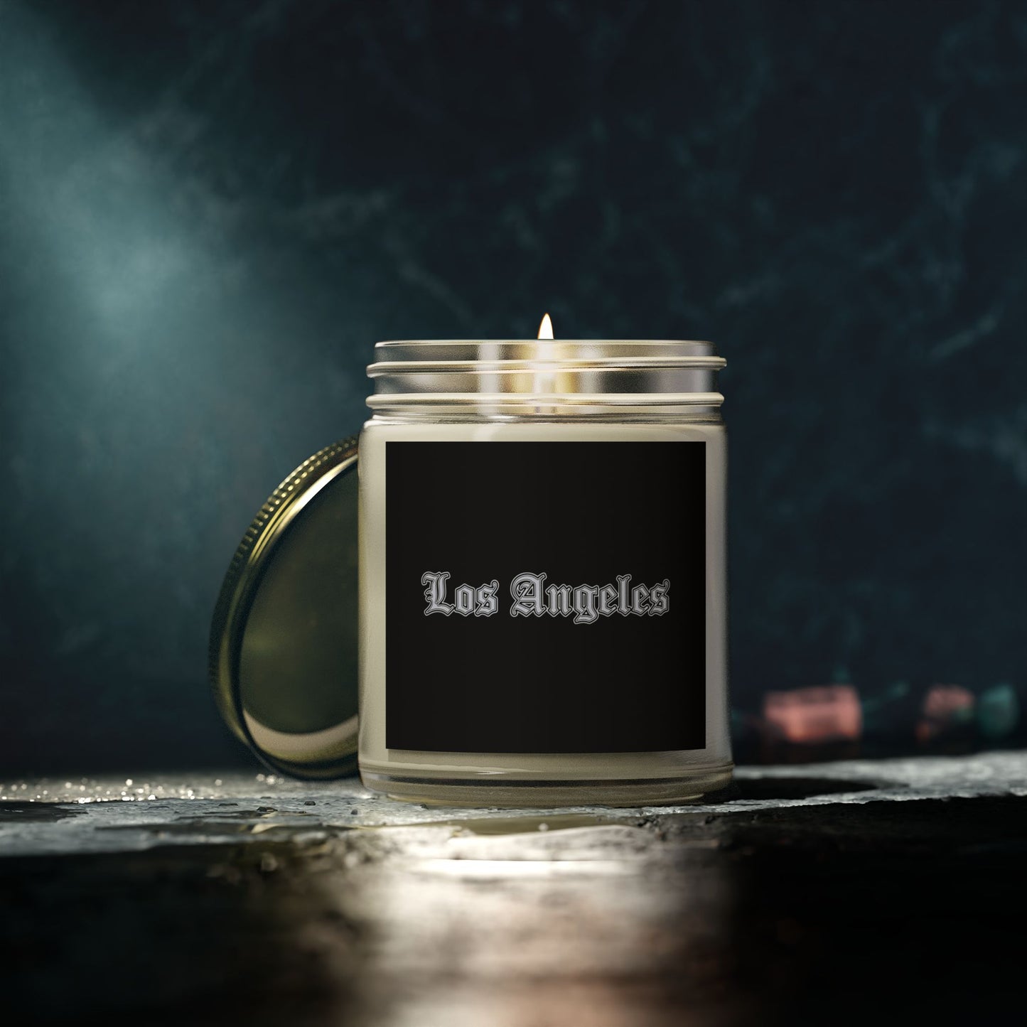 Los Angeles Scented Candles - Coconut Apricot Wax, Relaxing Home Decor, Gifts for Her, Aromatherapy, Birthday Present, Candle Lover - Silver Edition