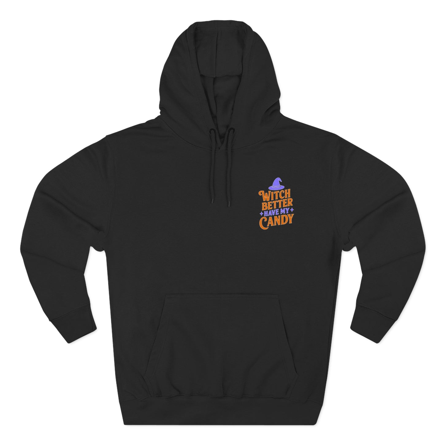 Witch-Themed Fleece Hoodie, Halloween Hoodie, Cozy Sweatshirt, Gift for Witches, Fall Fashion, Spooky Season Apparel