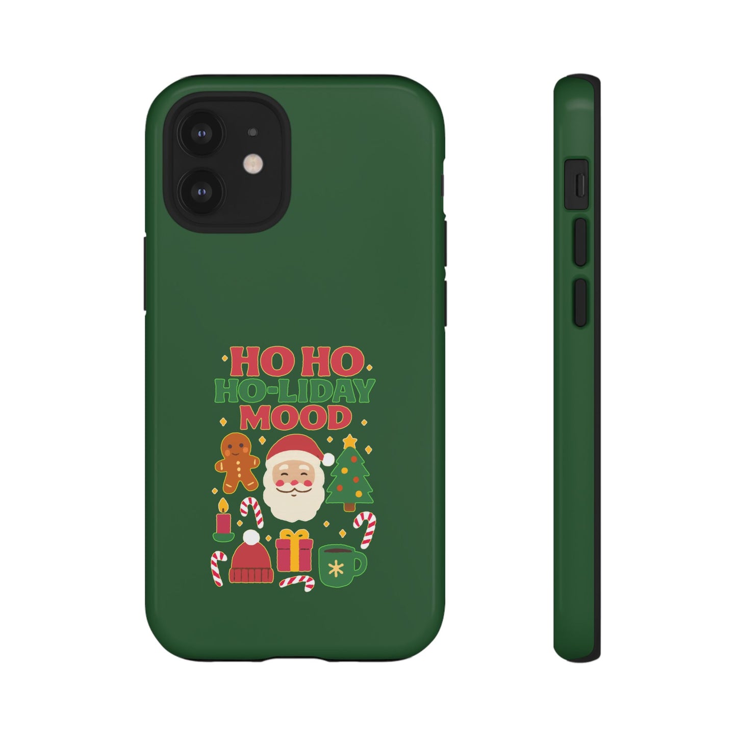 Christmas Phone Case, Ho Ho Ho-liday Mood, Festive Phone Cover, Santa Christmas Accessory, Holiday Gift, Winter Vibes