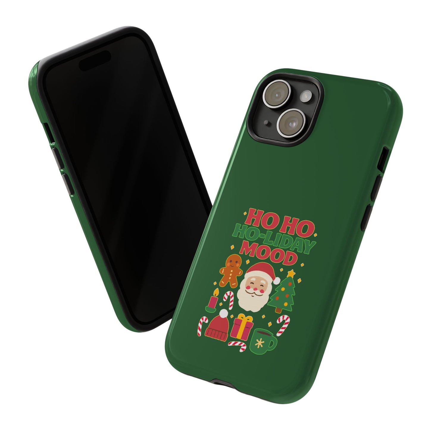 Christmas Phone Case, Ho Ho Ho-liday Mood, Festive Phone Cover, Santa Christmas Accessory, Holiday Gift, Winter Vibes