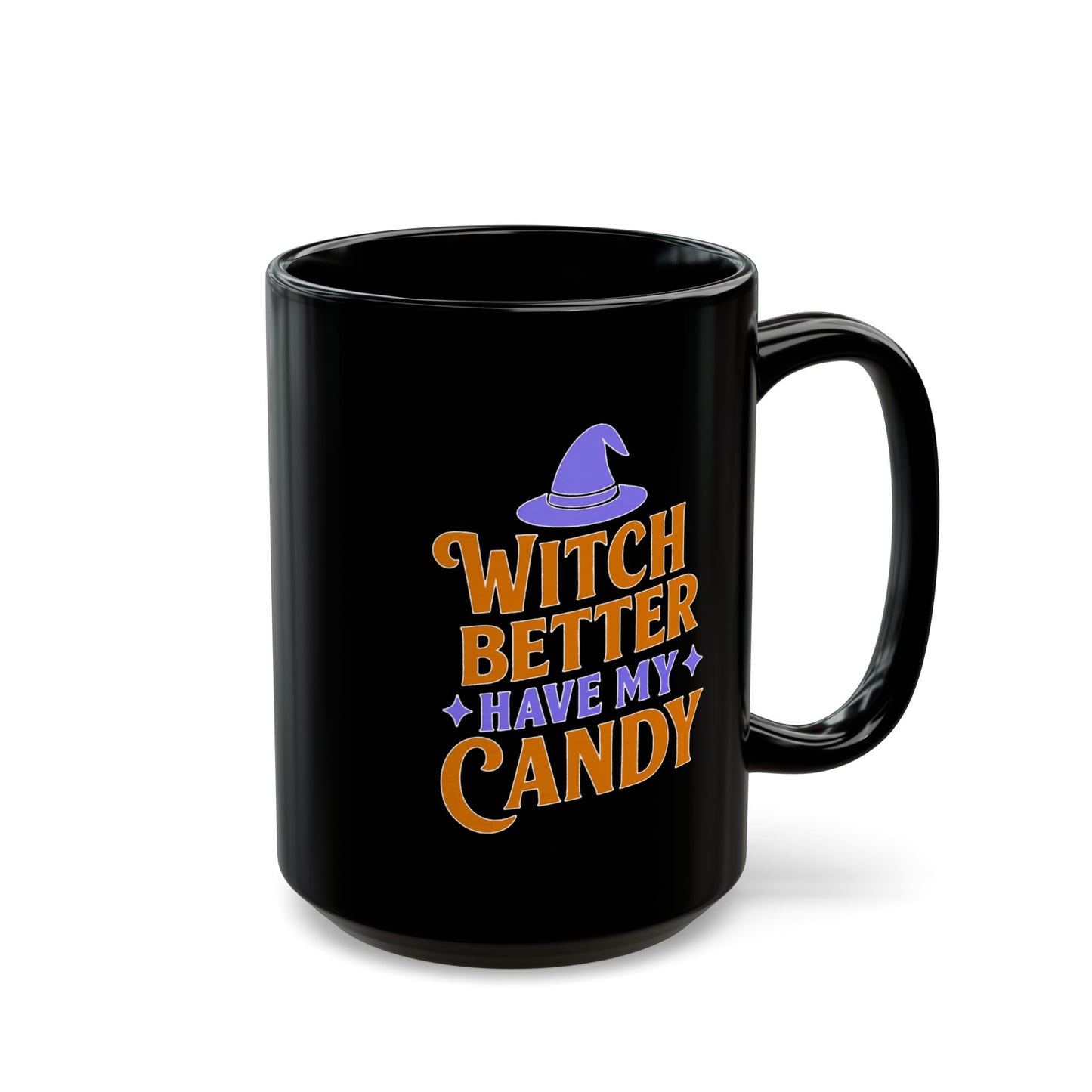 Witchy Black Mug, Halloween Coffee Cup, Perfect for Spooky Season, Gift for Witches, Trick or Treat Drinkware, Halloween Party Essentials