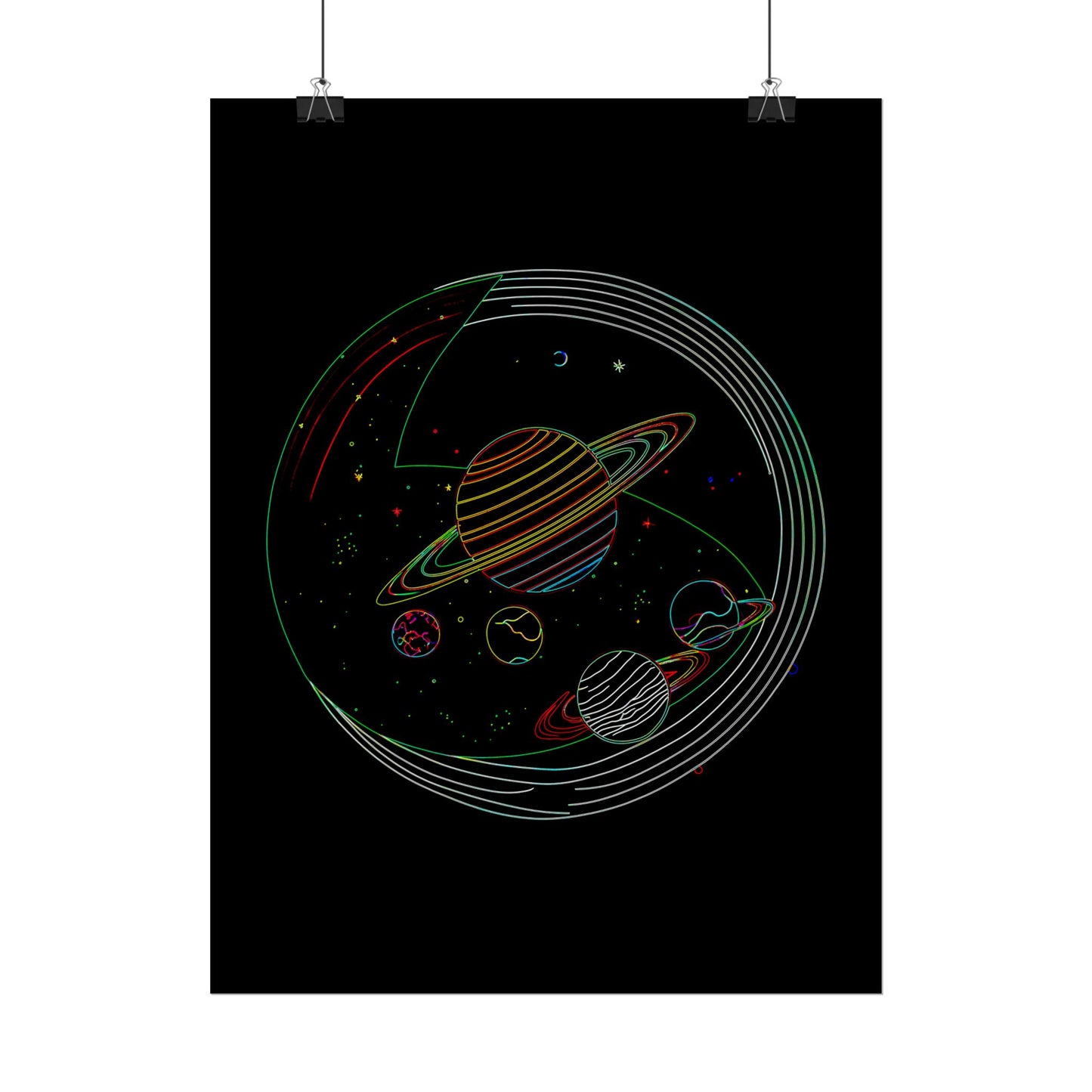 Galactic Rolled Posters, Space Wall Art, Planetary Decor, Astronaut Gift, Astronomy Print