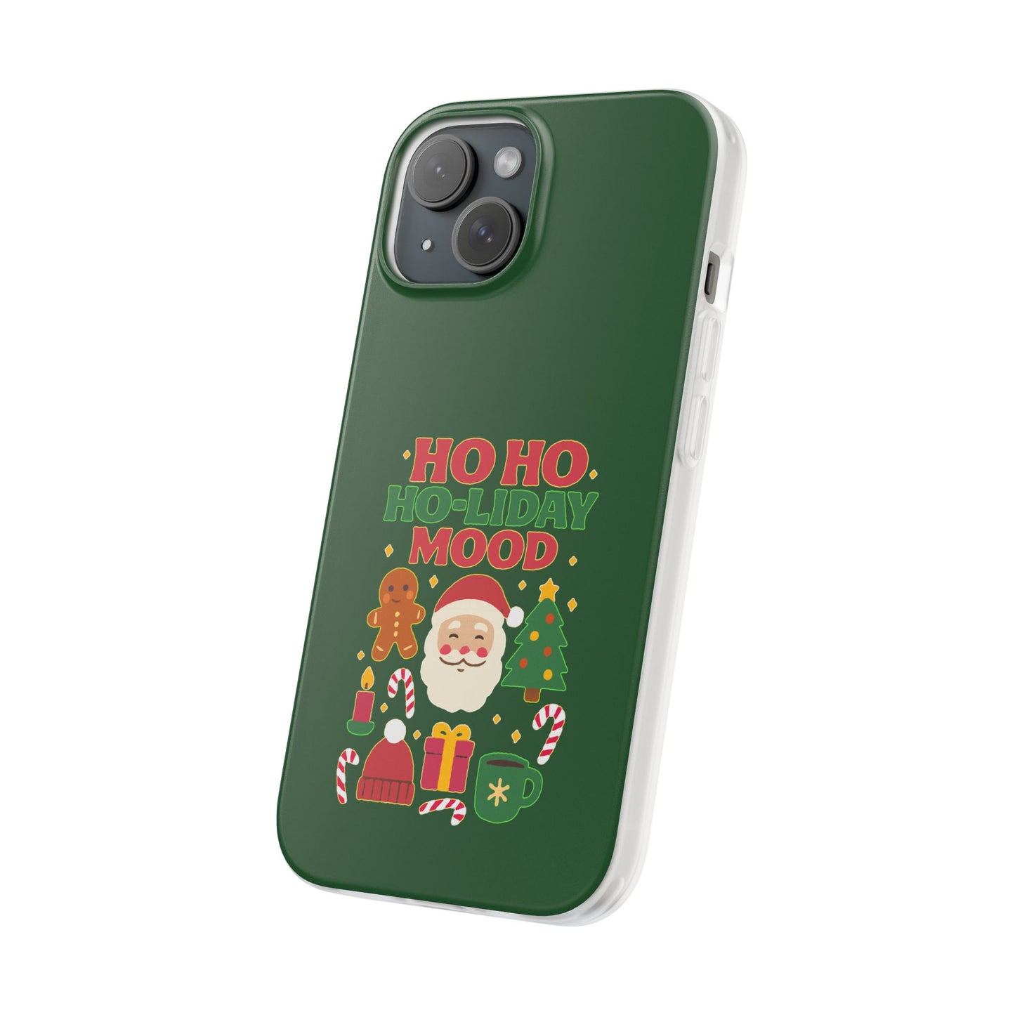 Festive Phone Case with Holiday Cheer, Christmas Gift, Winter Vibes, Ho Ho Ho Design, Cute Holiday Accessory
