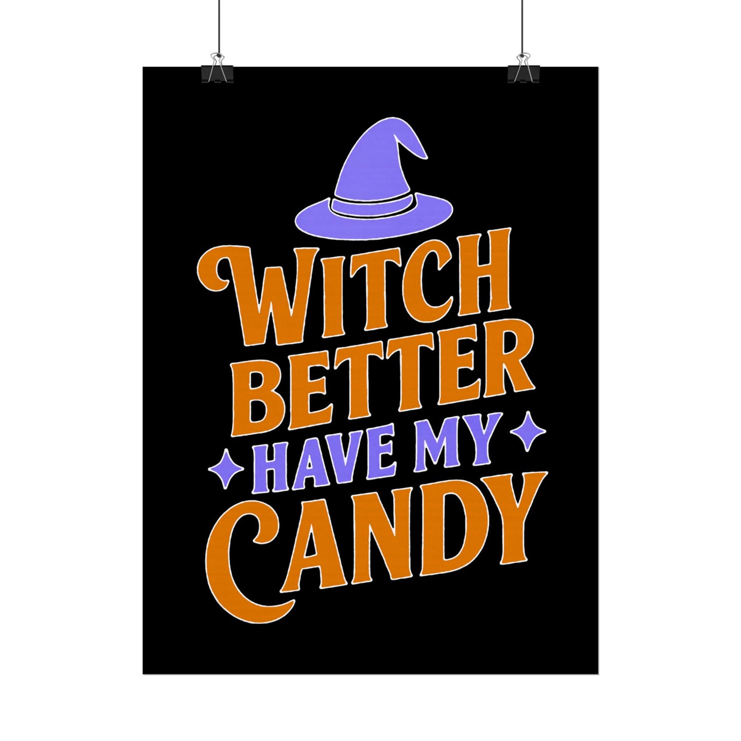 Halloween Rolled Posters, Witch Decor, Spooky Season Art, Trick or Treat, Fall Decorations, Halloween Party Decor