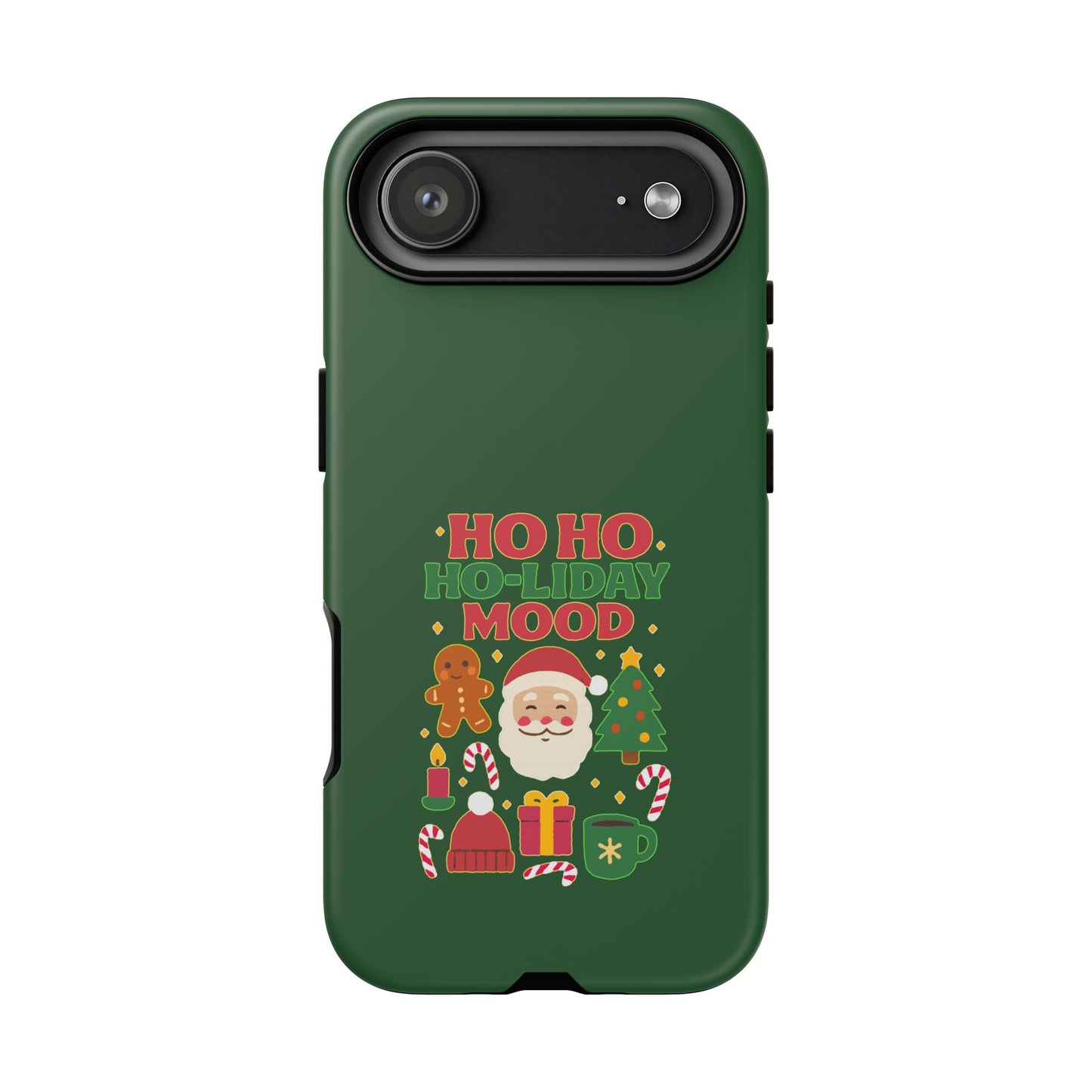 Christmas Phone Case, Ho Ho Ho-liday Mood, Festive Phone Cover, Santa Christmas Accessory, Holiday Gift, Winter Vibes
