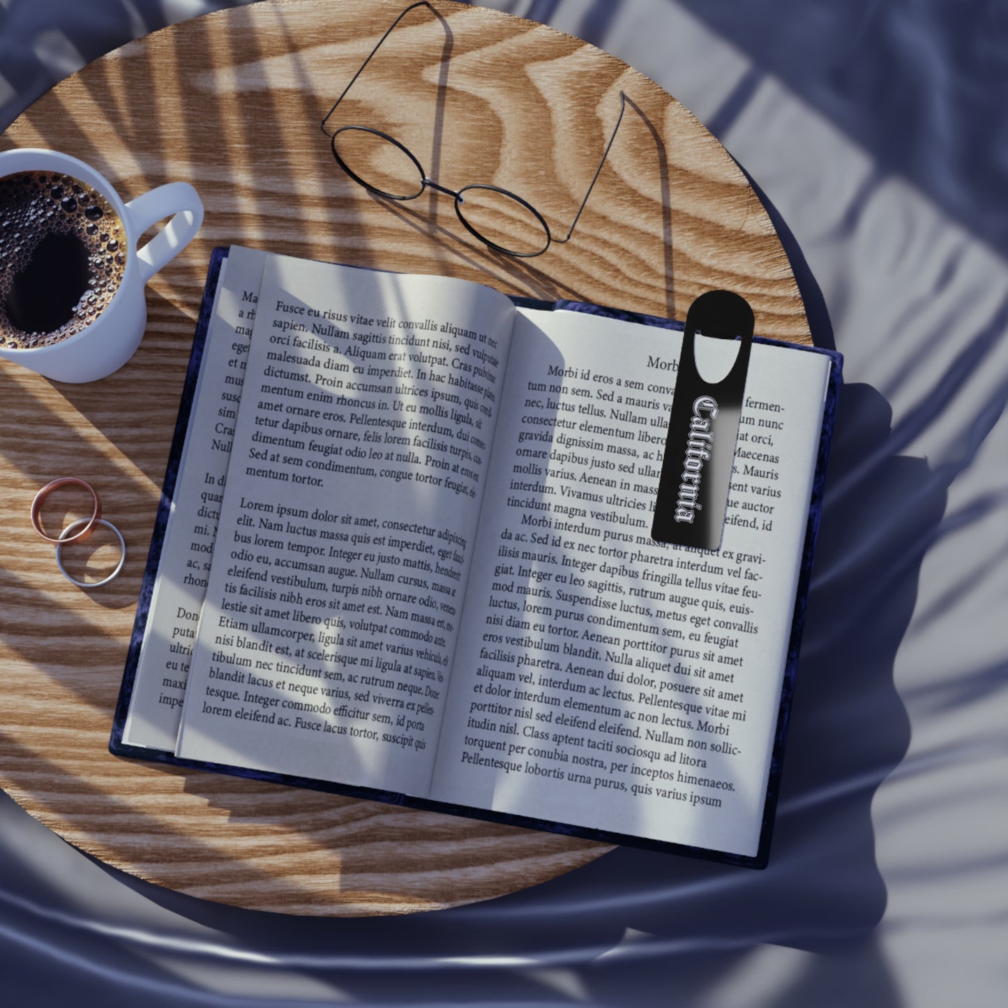 California Metal Bookmark - Stylish & Durable Reading Accessory - Silver Edition