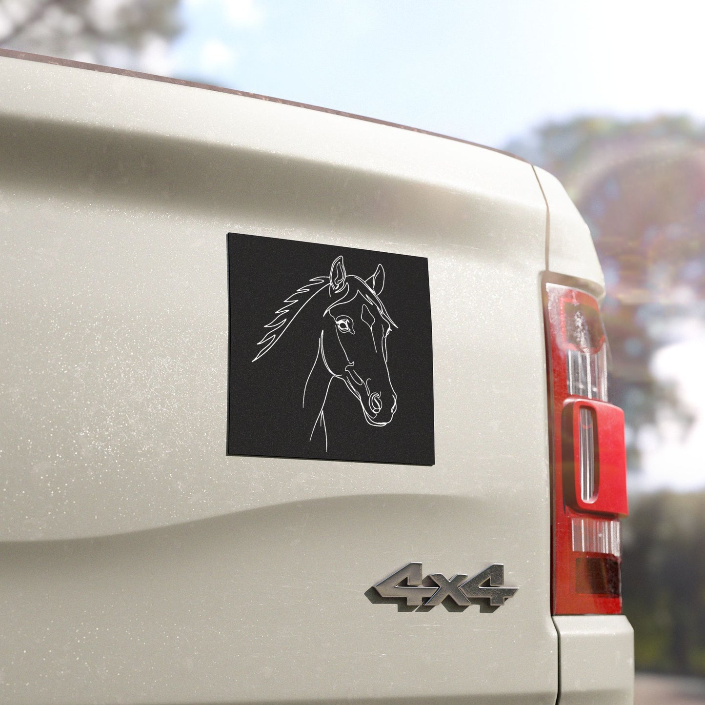 Horse Portrait Sketch - Car Magnet