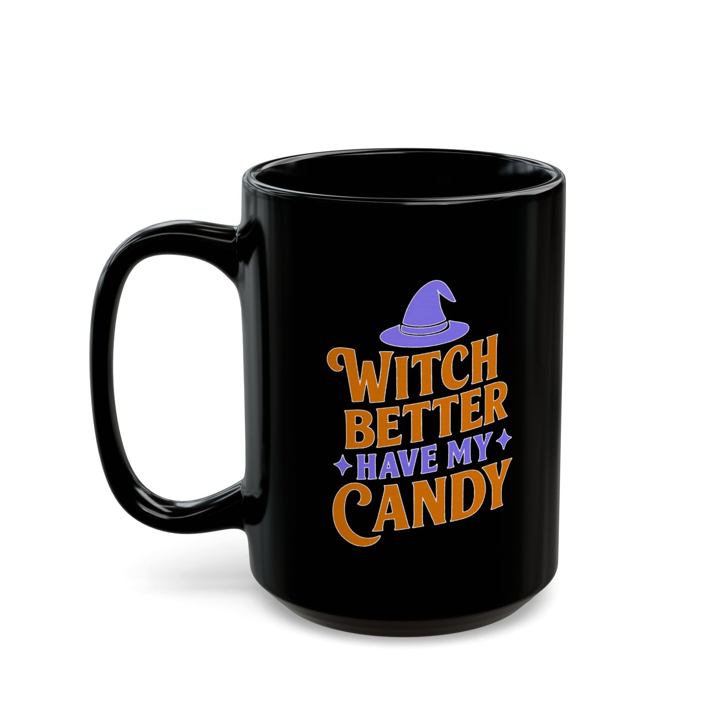 Witchy Black Mug, Halloween Coffee Cup, Perfect for Spooky Season, Gift for Witches, Trick or Treat Drinkware, Halloween Party Essentials