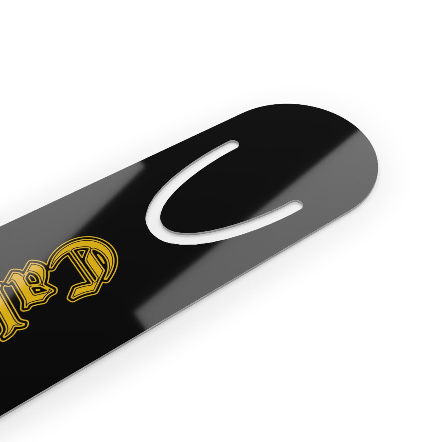 Stylish California Bookmark - Elegant Metal Page Marker - Golden Edition