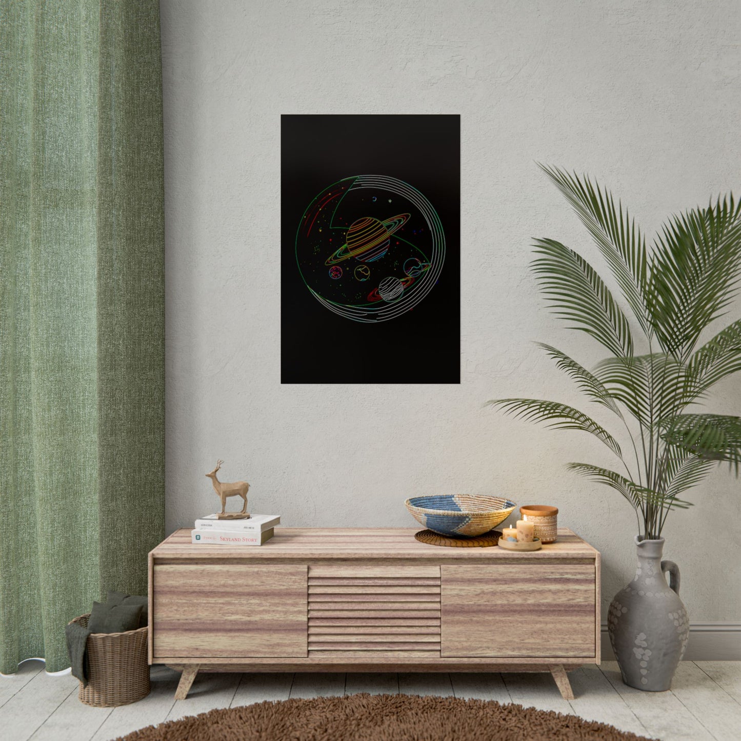 Galactic Rolled Posters, Space Wall Art, Planetary Decor, Astronaut Gift, Astronomy Print
