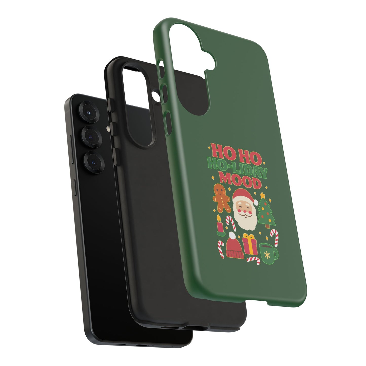 Christmas Phone Case, Ho Ho Ho-liday Mood, Festive Phone Cover, Santa Christmas Accessory, Holiday Gift, Winter Vibes