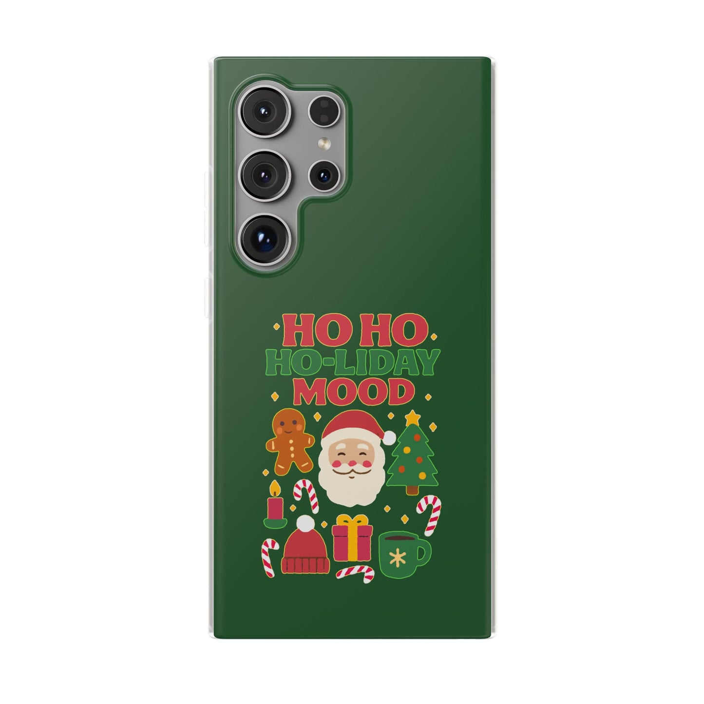 Festive Phone Case with Holiday Cheer, Christmas Gift, Winter Vibes, Ho Ho Ho Design, Cute Holiday Accessory