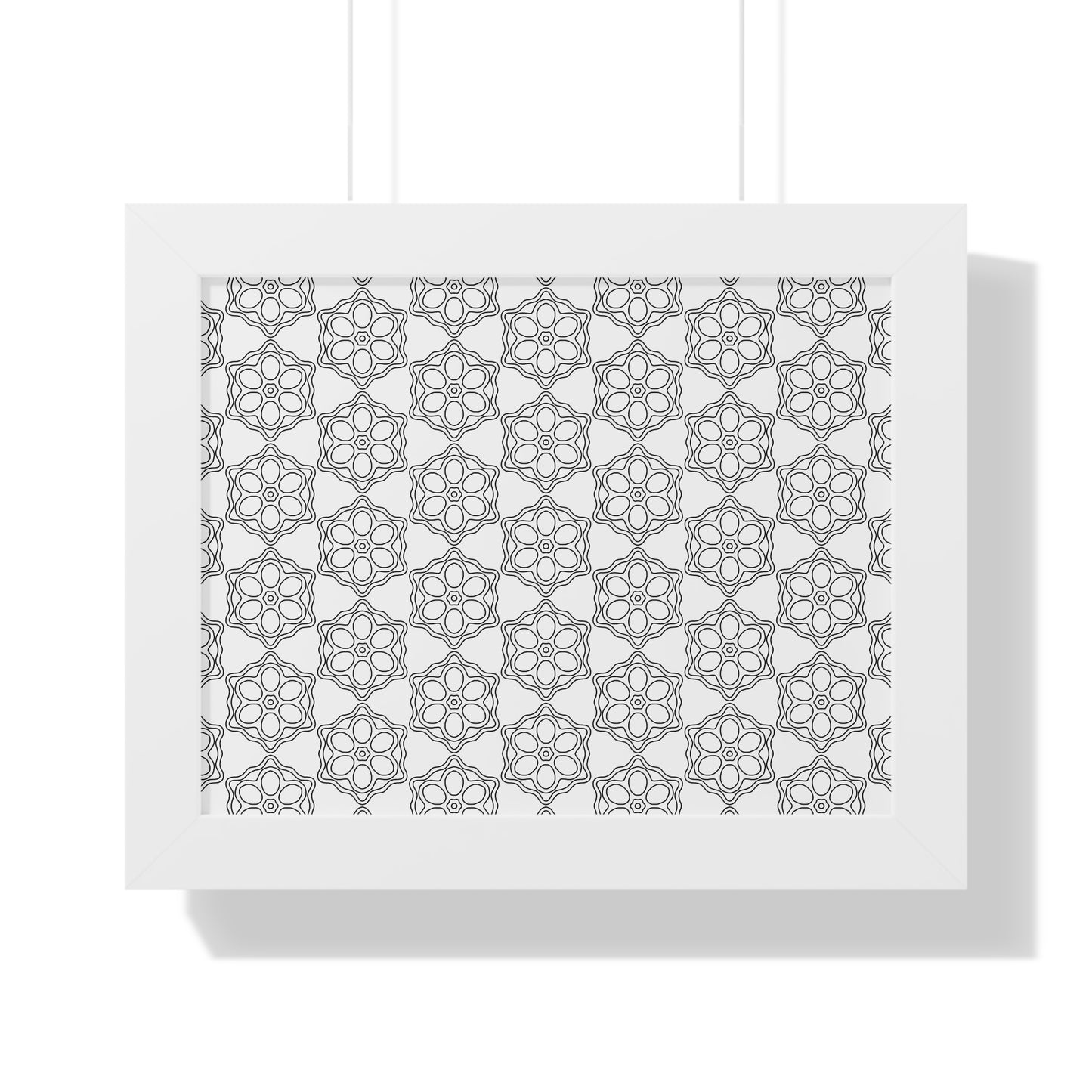 Elegant Geometric Framed Poster, Modern Wall Art, Home Decor, Gift Idea, Minimalist Design, Living Room Decoration