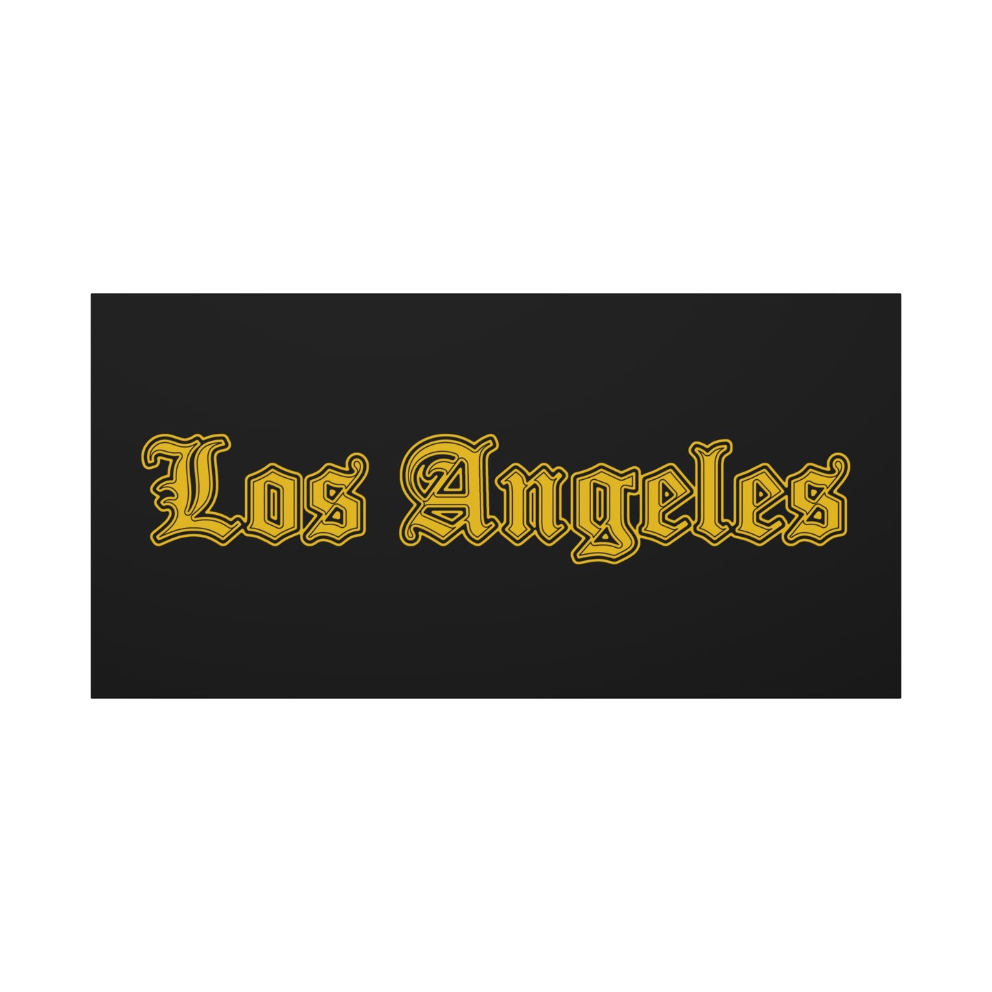 Los Angeles Stretched Canvas Art Print, Urban Home Decor, Gift for LA Lovers, Modern Art Piece - Golden Edition