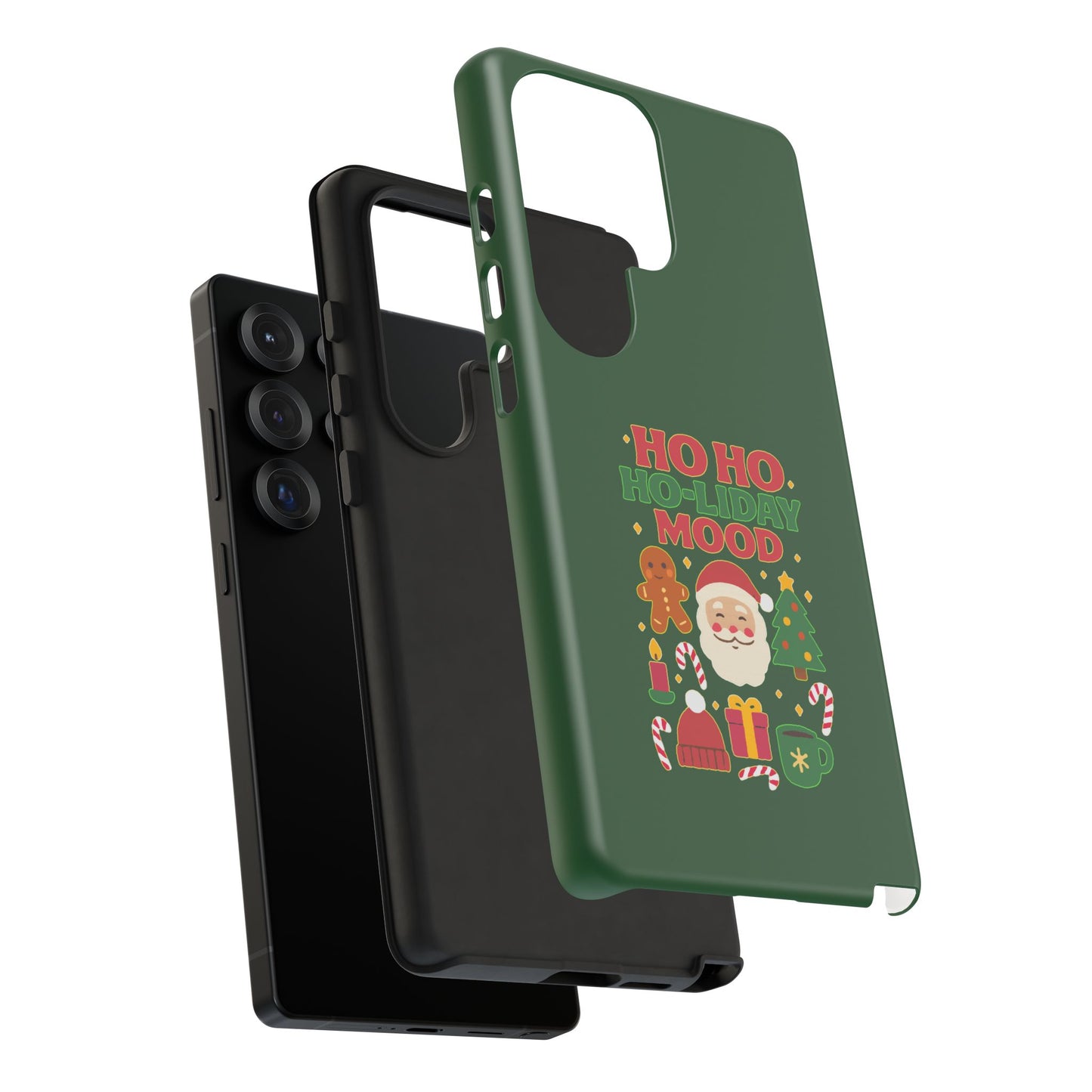 Christmas Phone Case, Ho Ho Ho-liday Mood, Festive Phone Cover, Santa Christmas Accessory, Holiday Gift, Winter Vibes
