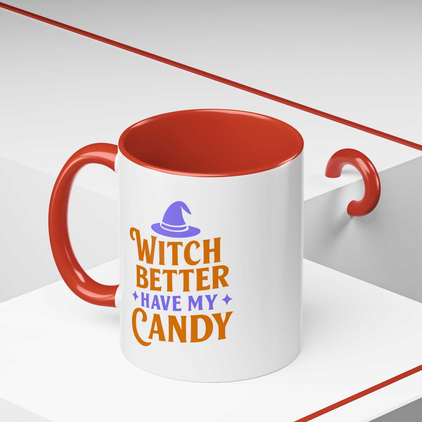 Witch-Themed Coffee Mug, Halloween decor, Gift for witches, Candy lover's mug, Spooky season drinkware, 11oz, 15oz options