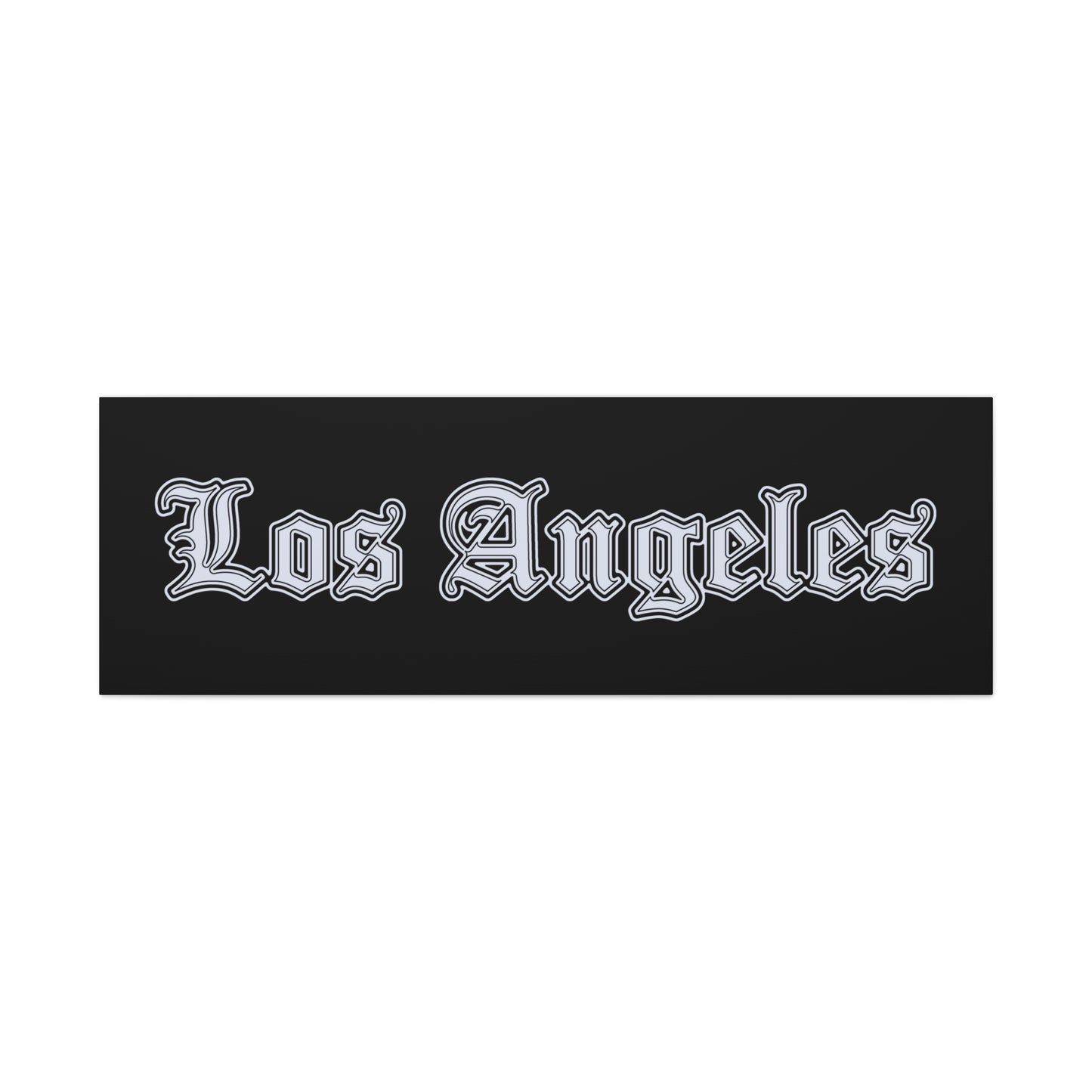 Stylish Matte Canvas Wall Art, Los Angeles Decor, Home Wall Decor, Urban Art - Silver Edition