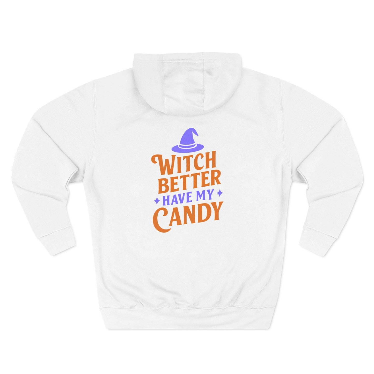 Witch-Themed Fleece Hoodie, Halloween Hoodie, Cozy Sweatshirt, Gift for Witches, Fall Fashion, Spooky Season Apparel