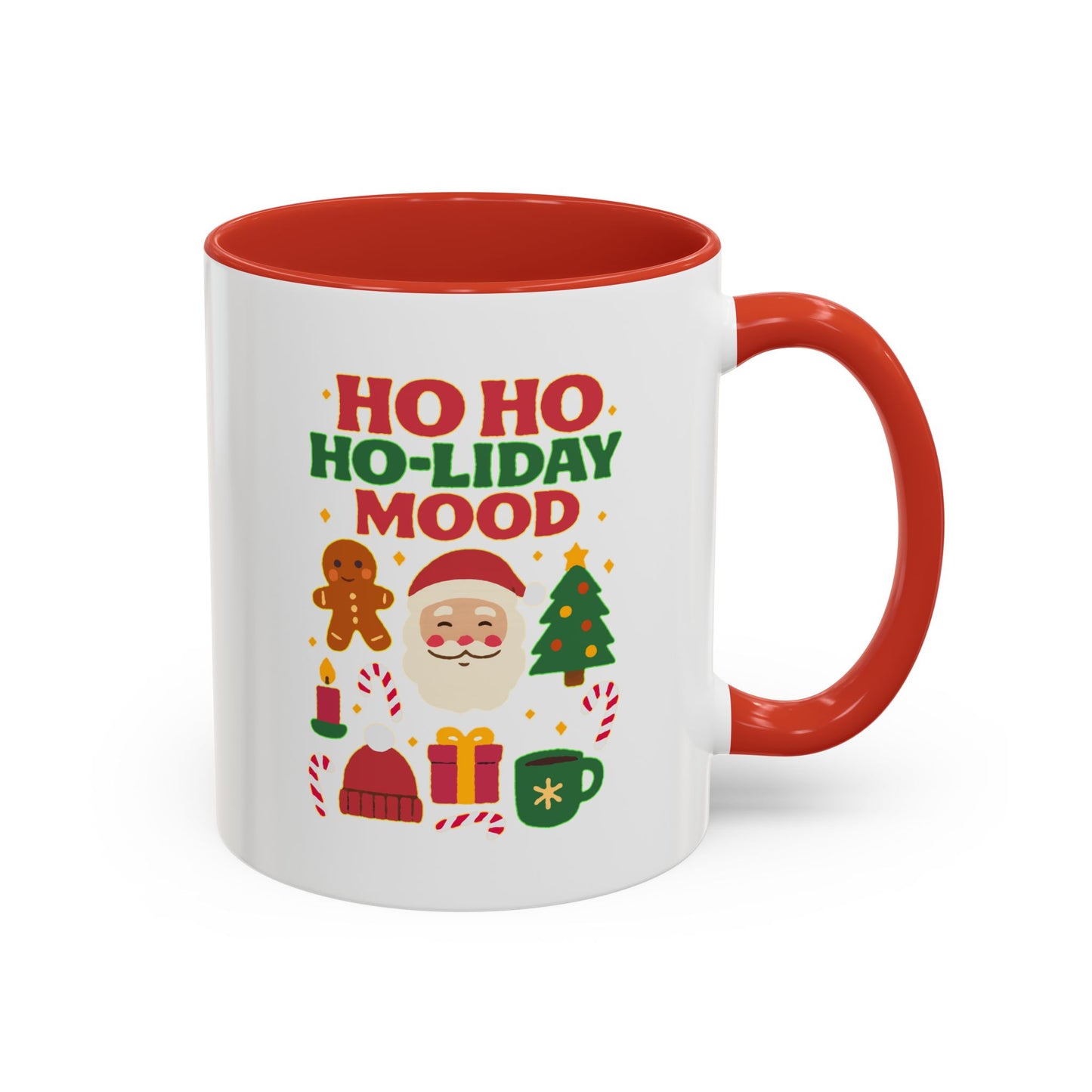 Festive Holiday Coffee Mug, Christmas Gift Mug, Fun Seasonal Drinkware, Ho Ho Ho-liday Mood, Cozy Hot Beverage Cup, Unique Gift Idea