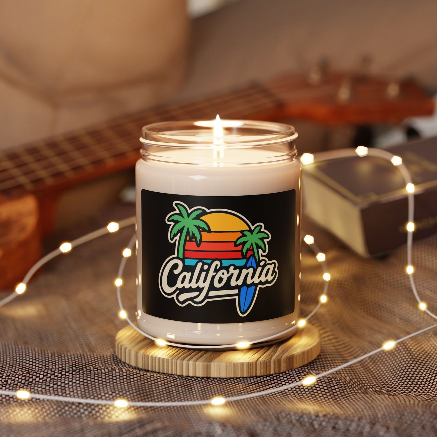 California Dreamin' Scented Soy Candle, Aromatherapy, Relaxation, Gifts for Him/Her, Home Decor, Beach Vibes, Summer