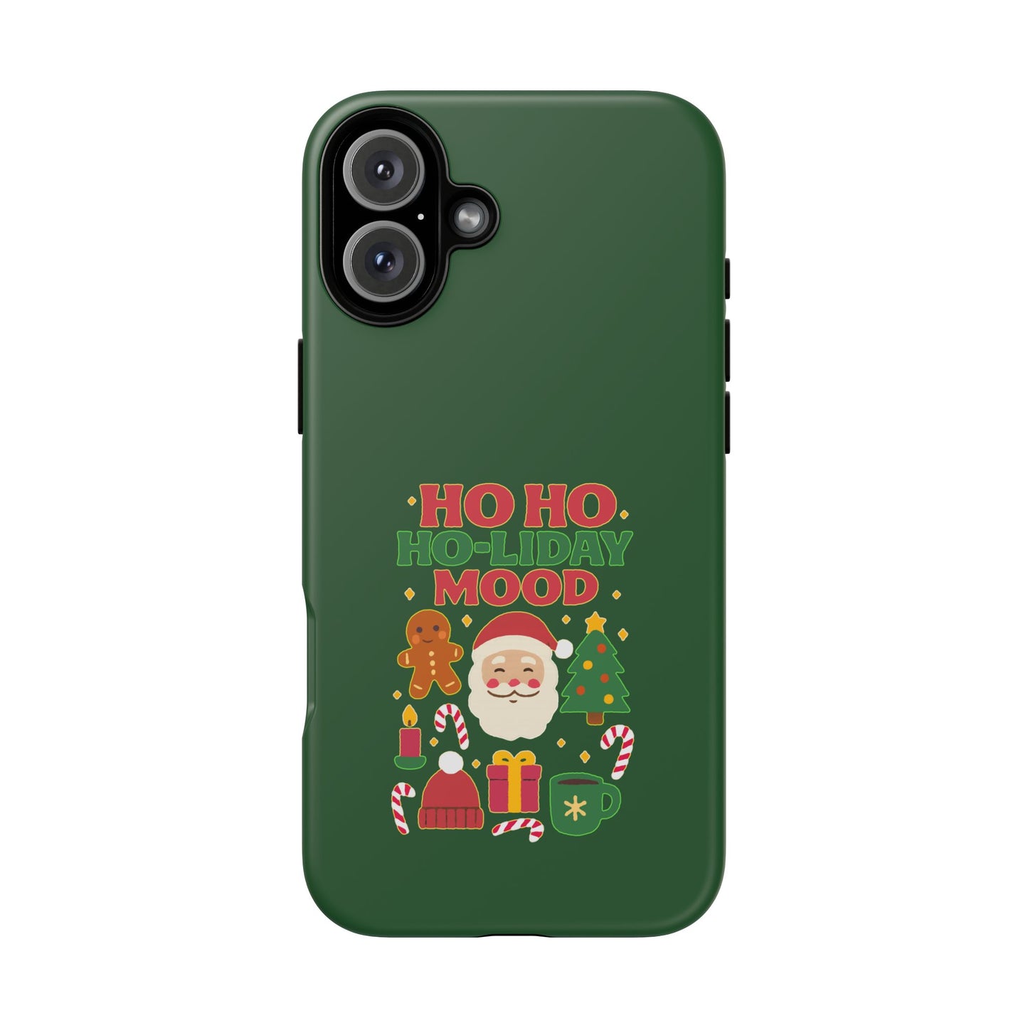Christmas Phone Case, Ho Ho Ho-liday Mood, Festive Phone Cover, Santa Christmas Accessory, Holiday Gift, Winter Vibes