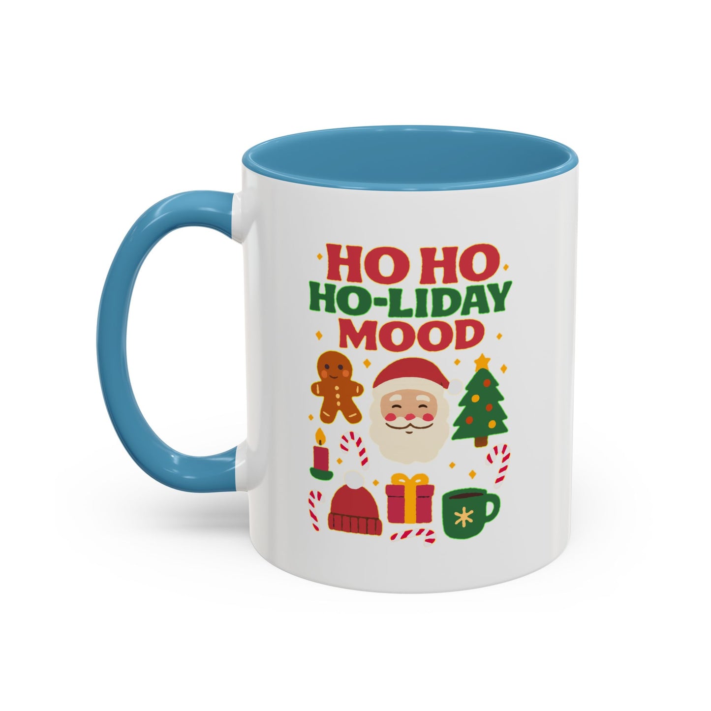 Festive Holiday Coffee Mug, Christmas Gift Mug, Fun Seasonal Drinkware, Ho Ho Ho-liday Mood, Cozy Hot Beverage Cup, Unique Gift Idea