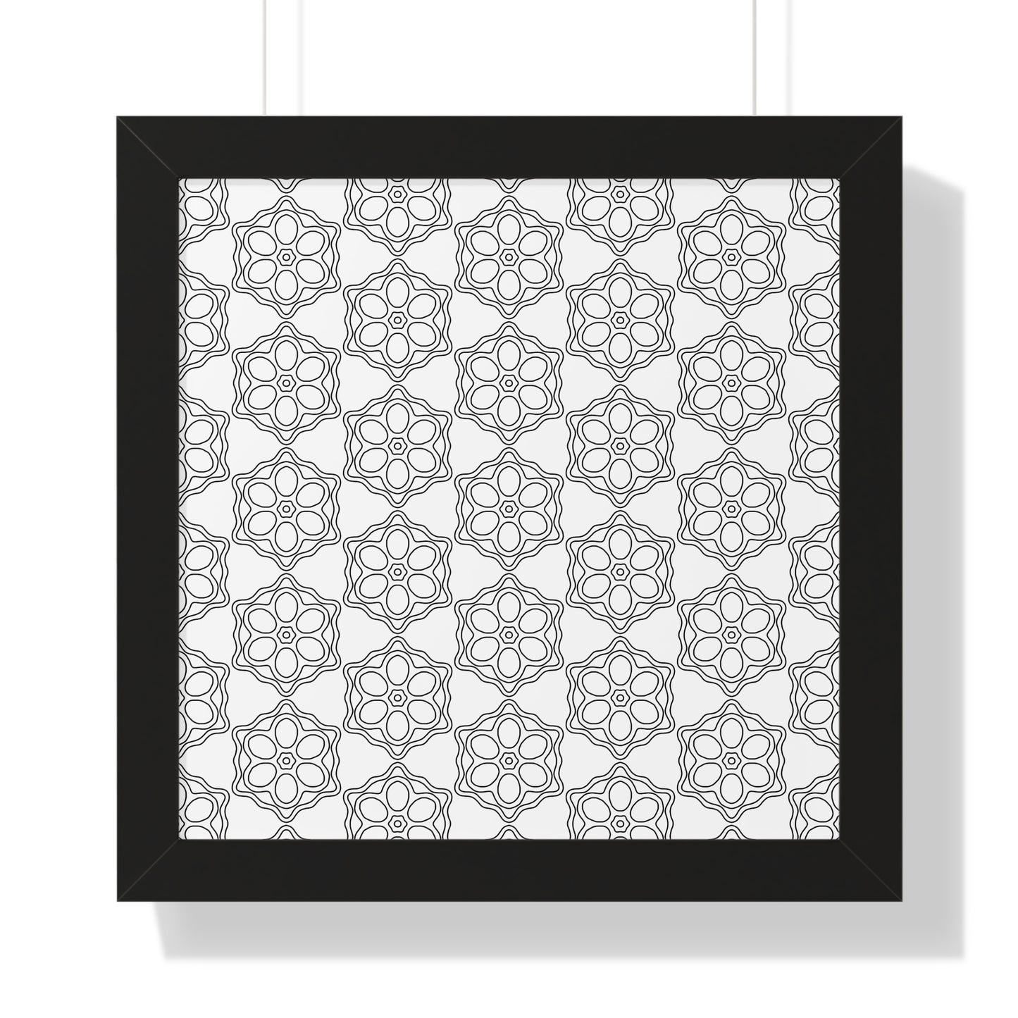 Elegant Geometric Framed Vertical Poster, Home Decor Art, Wall Art, Bohemian Vibes, Modern Design, Gift for Art Lovers