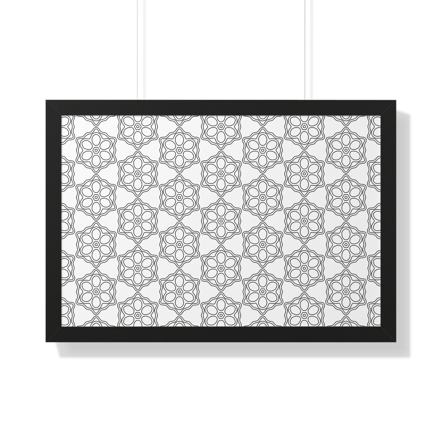 Elegant Geometric Framed Poster, Modern Wall Art, Home Decor, Gift Idea, Minimalist Design, Living Room Decoration