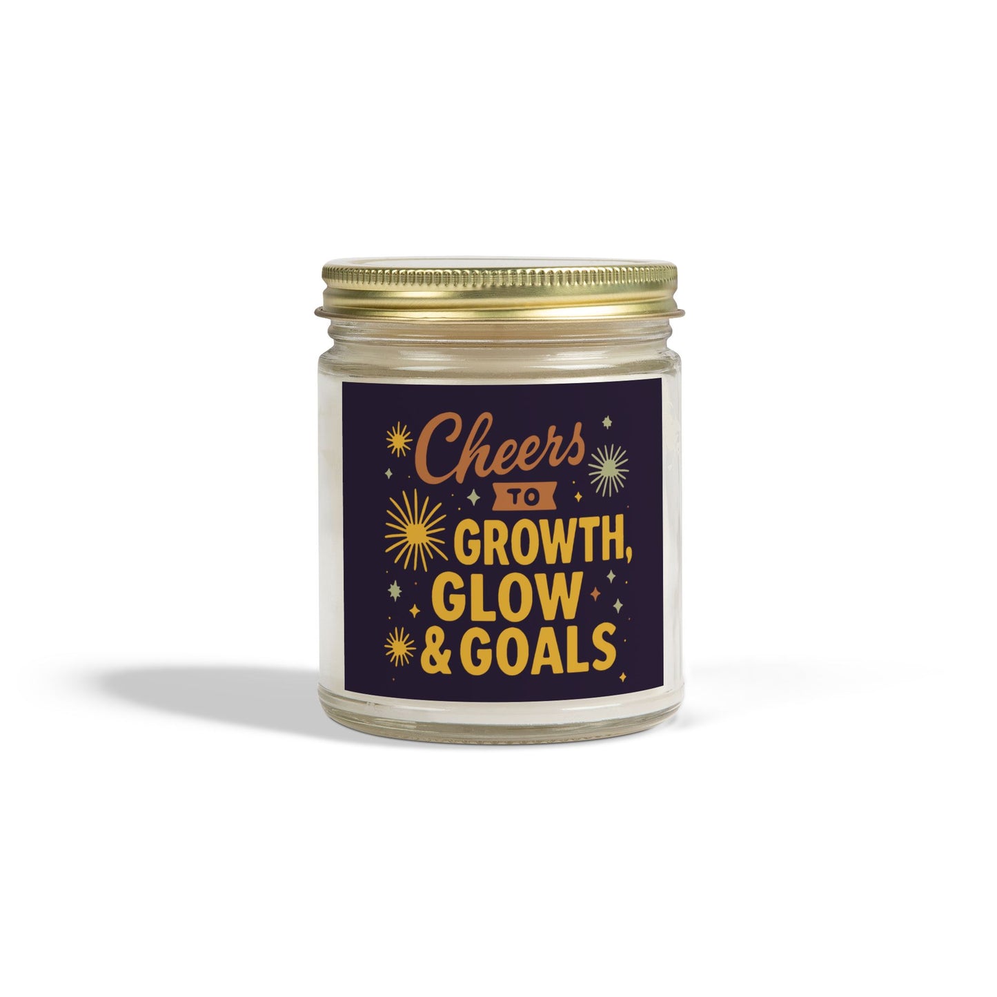 Inspirational Scented Candle, Cheers to Growth, Glow & Goals, Motivational Gift, Home Decor, New Year Vibes Candle, Relaxation