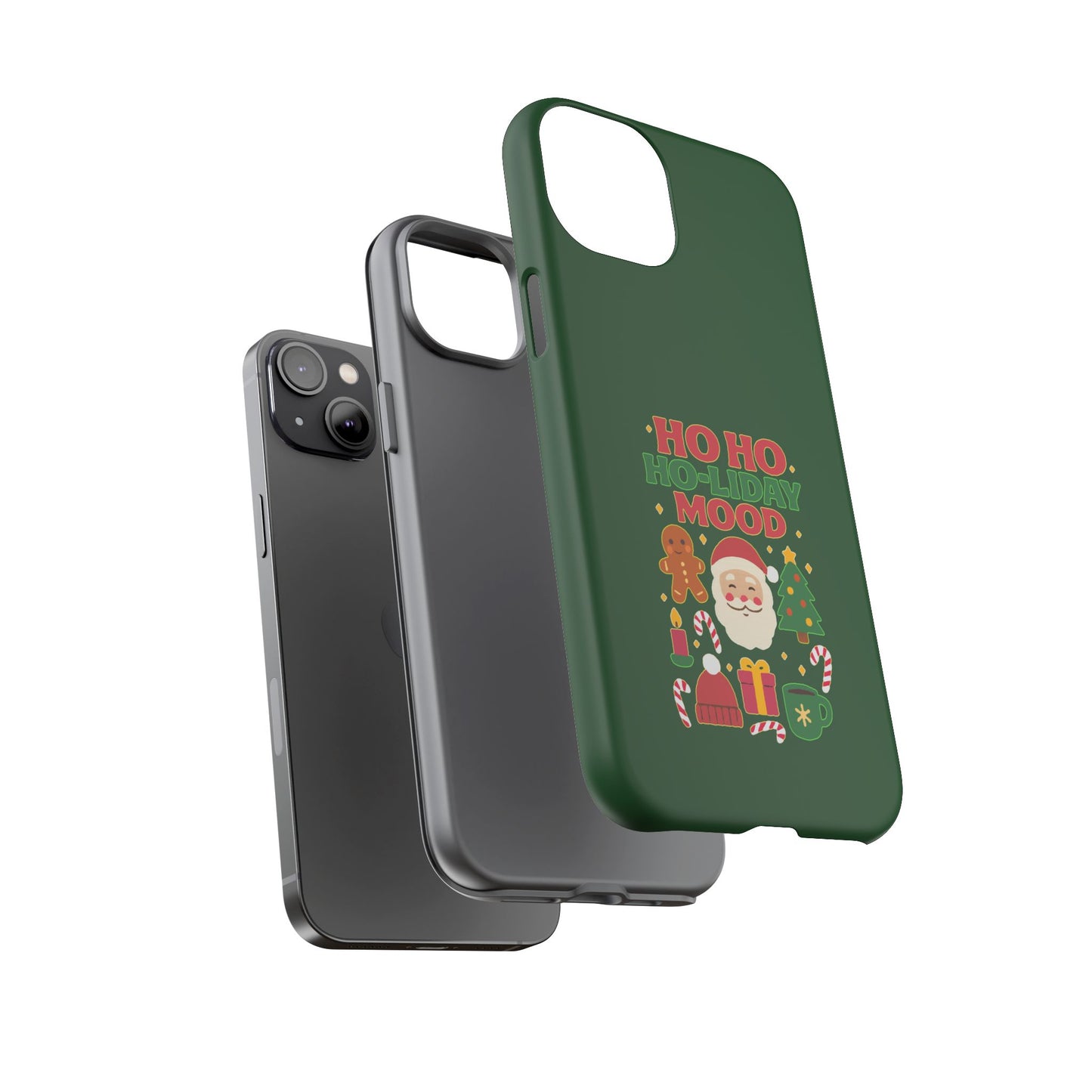 Christmas Phone Case, Ho Ho Ho-liday Mood, Festive Phone Cover, Santa Christmas Accessory, Holiday Gift, Winter Vibes