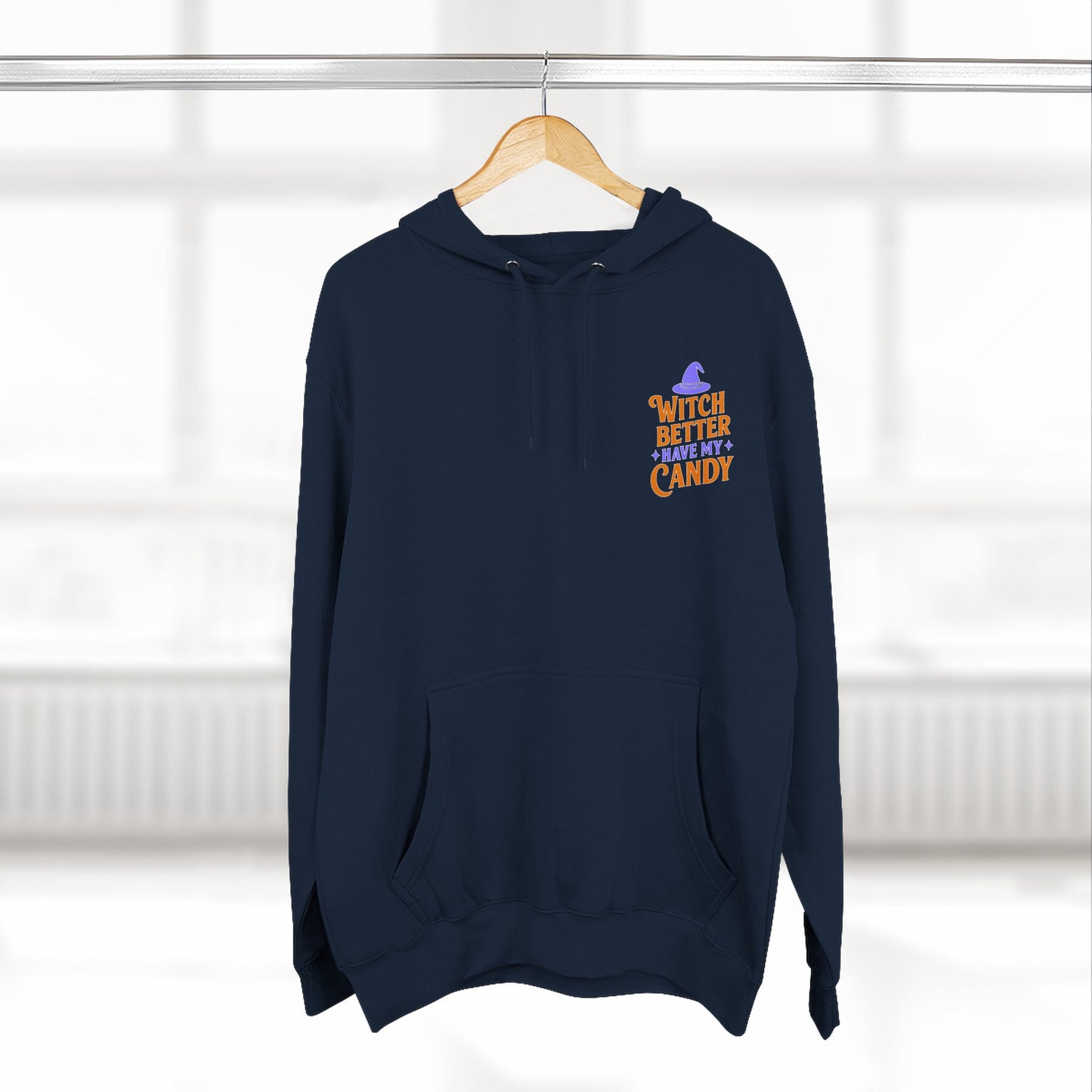 Witch-Themed Fleece Hoodie, Halloween Hoodie, Cozy Sweatshirt, Gift for Witches, Fall Fashion, Spooky Season Apparel