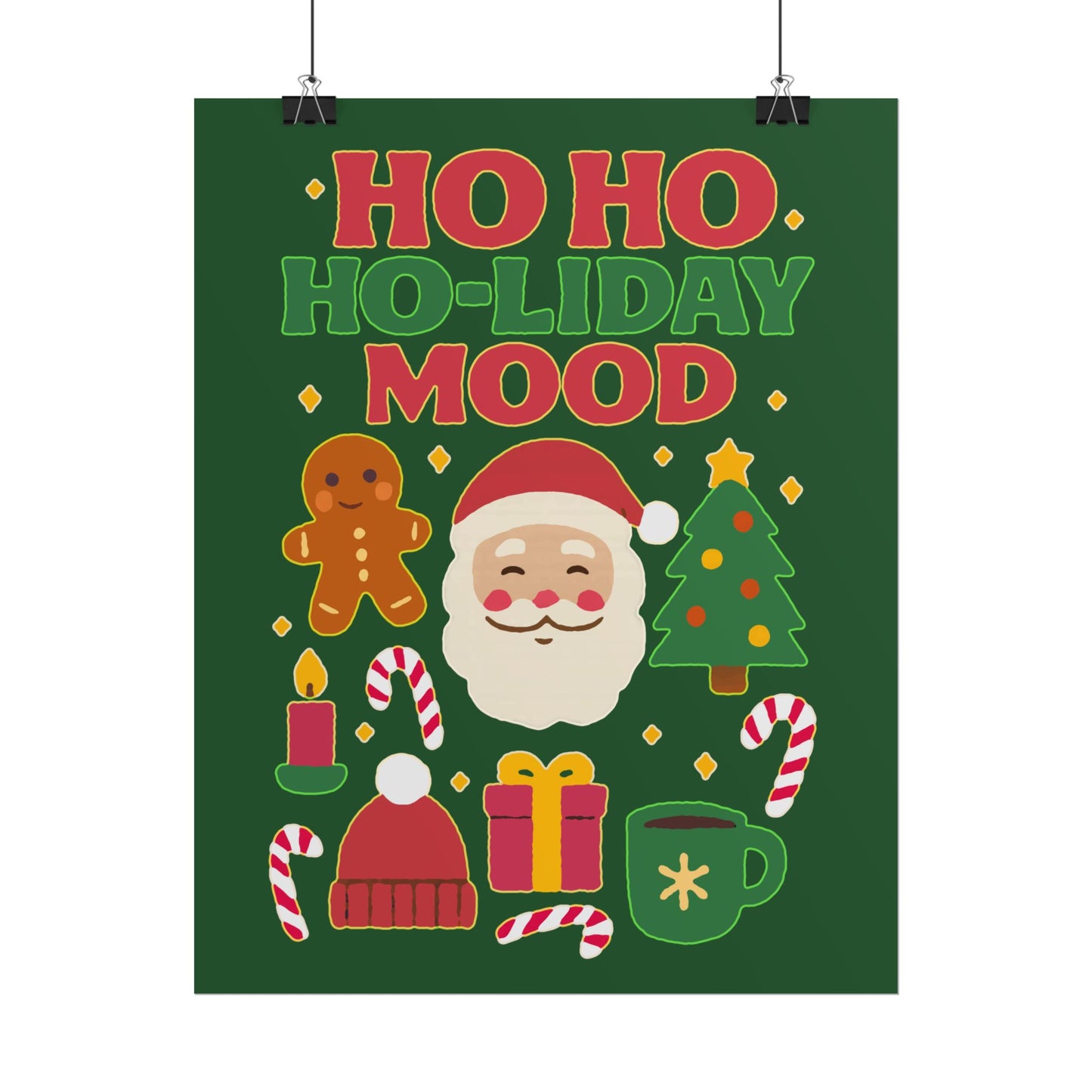 Festive Rolled Posters, Cheerful Holiday Decor, Christmas Wall Art, Seasonal Decorations, Gift Ideas, Cozy Home Vibe, Fun Party Decor