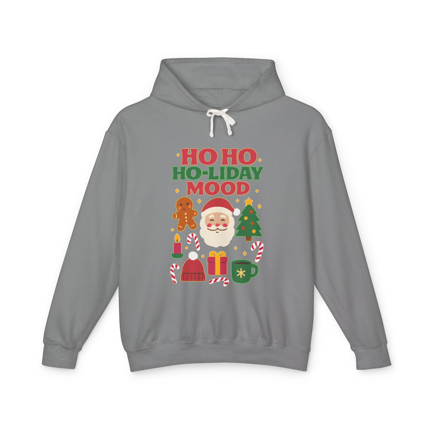 Unisex Holiday Hoodie, Ho Ho Ho-liday Mood, Christmas Gift, Festive Apparel, Cozy Sweatshirt, Holiday Season Wardrobe