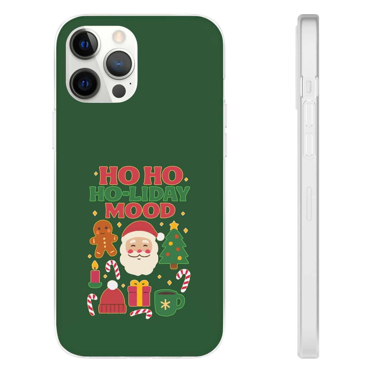 Festive Phone Case with Holiday Cheer, Christmas Gift, Winter Vibes, Ho Ho Ho Design, Cute Holiday Accessory