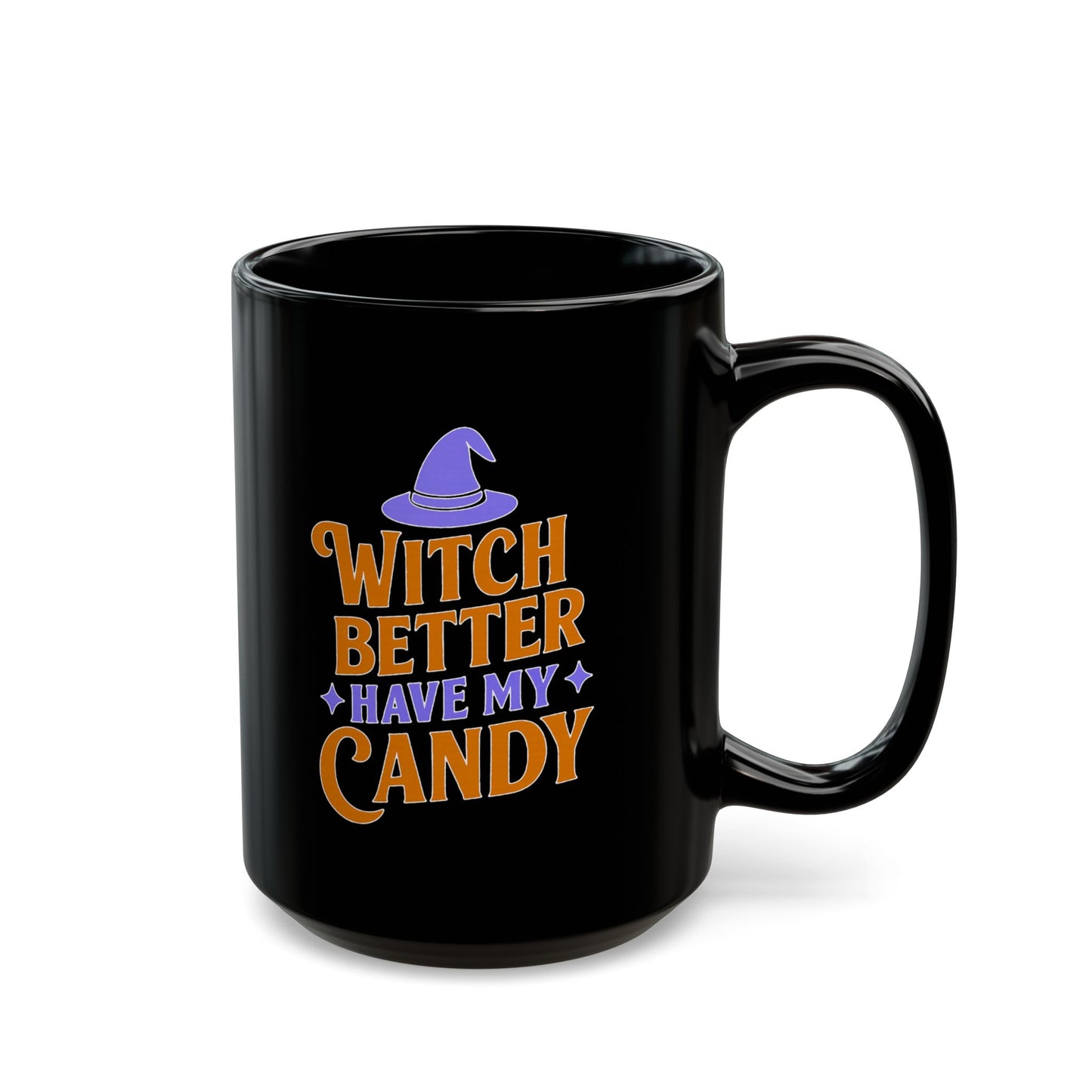 Witchy Black Mug, Halloween Coffee Cup, Perfect for Spooky Season, Gift for Witches, Trick or Treat Drinkware, Halloween Party Essentials