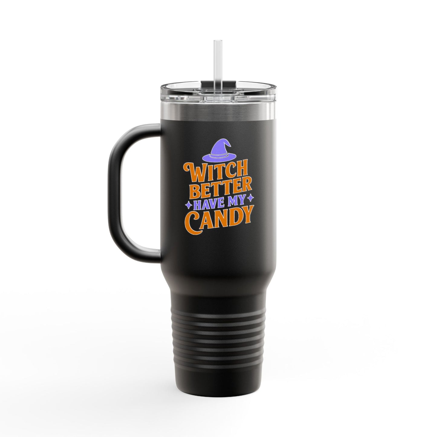 Witch-Themed Insulated Travel Mug, 40oz, Halloween Party, Gift for Witches, Reusable Coffee Cup, Fun Beverage Holder, Spooky Travel