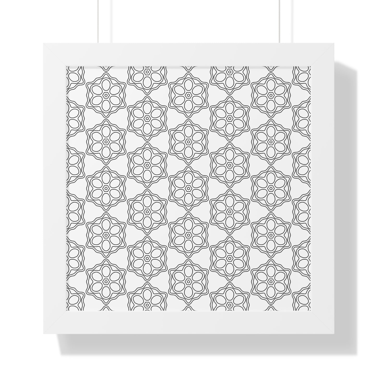 Elegant Geometric Framed Vertical Poster, Home Decor Art, Wall Art, Bohemian Vibes, Modern Design, Gift for Art Lovers