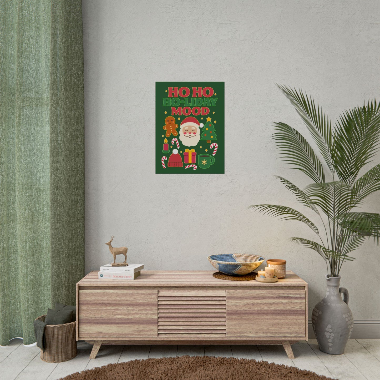 Festive Rolled Posters, Cheerful Holiday Decor, Christmas Wall Art, Seasonal Decorations, Gift Ideas, Cozy Home Vibe, Fun Party Decor