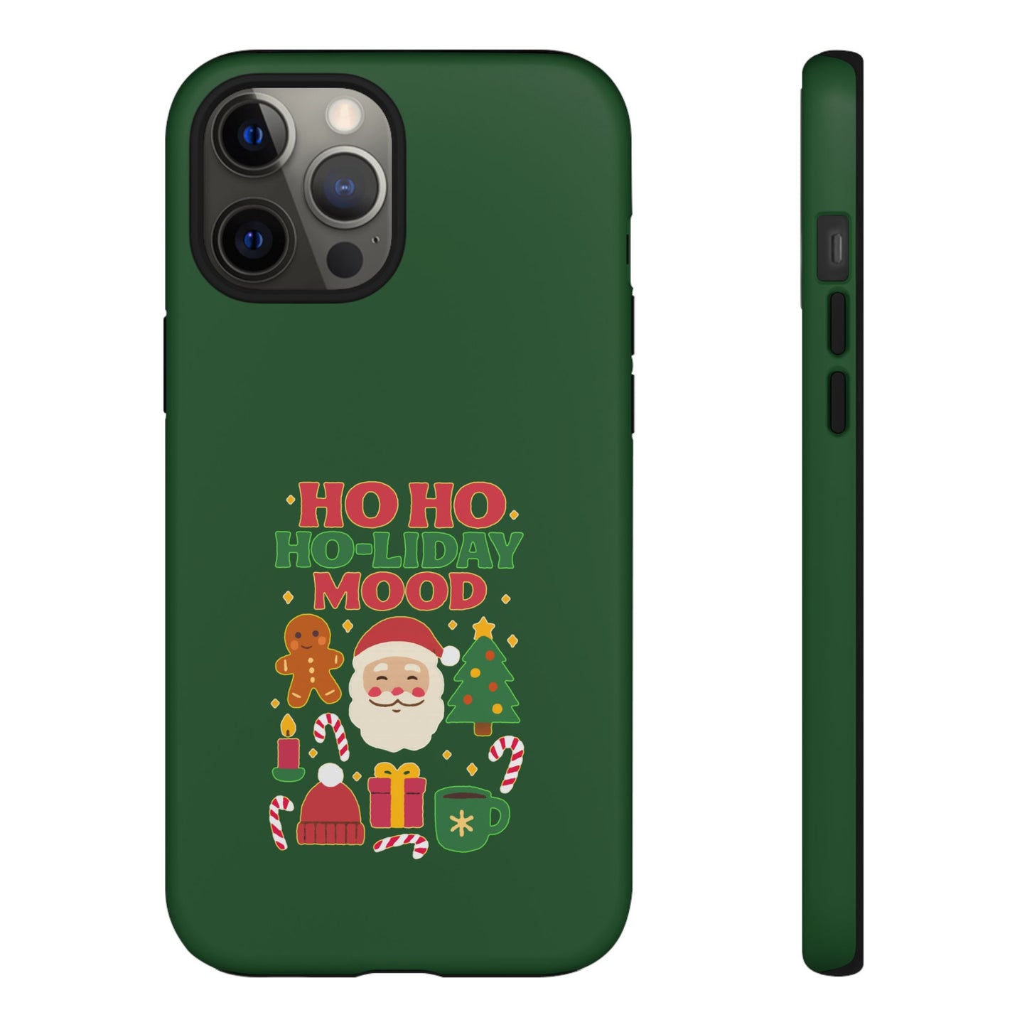 Christmas Phone Case, Ho Ho Ho-liday Mood, Festive Phone Cover, Santa Christmas Accessory, Holiday Gift, Winter Vibes