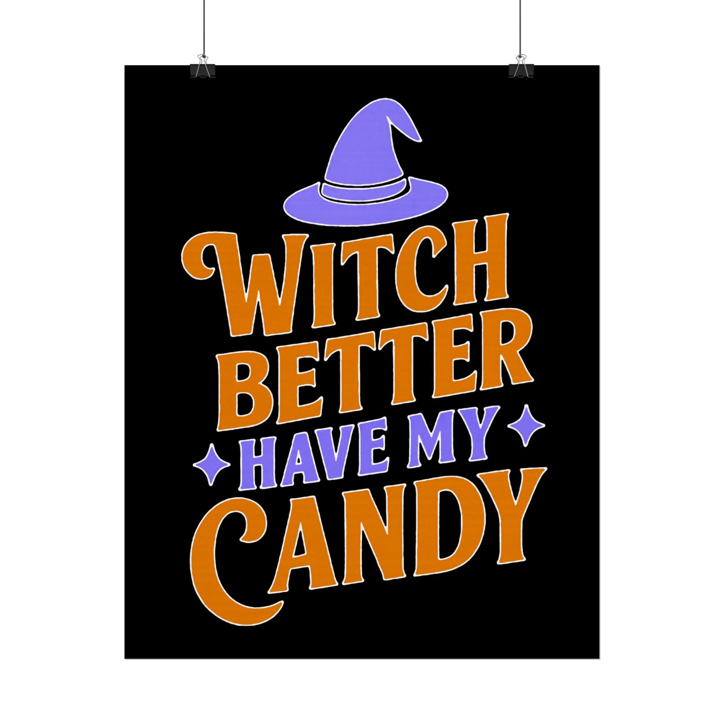 Halloween Rolled Posters, Witch Decor, Spooky Season Art, Trick or Treat, Fall Decorations, Halloween Party Decor
